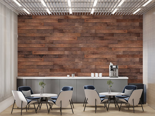 Decorating your home with look of real wood wallpaper effect for modern living