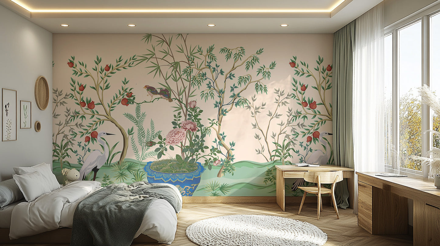 Chinese Garden Wallpaper Mural