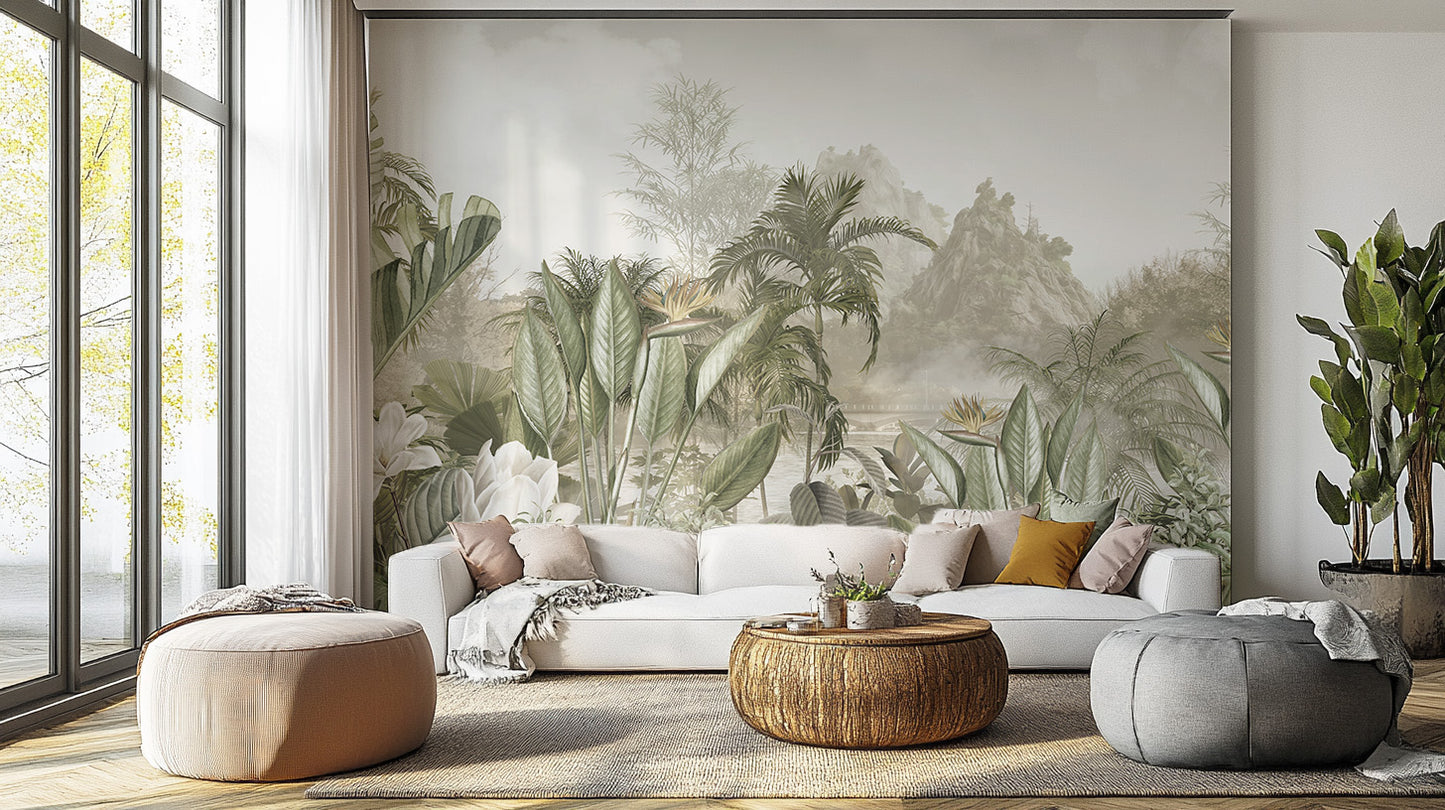 Ethereal Jungle Panorama Mural