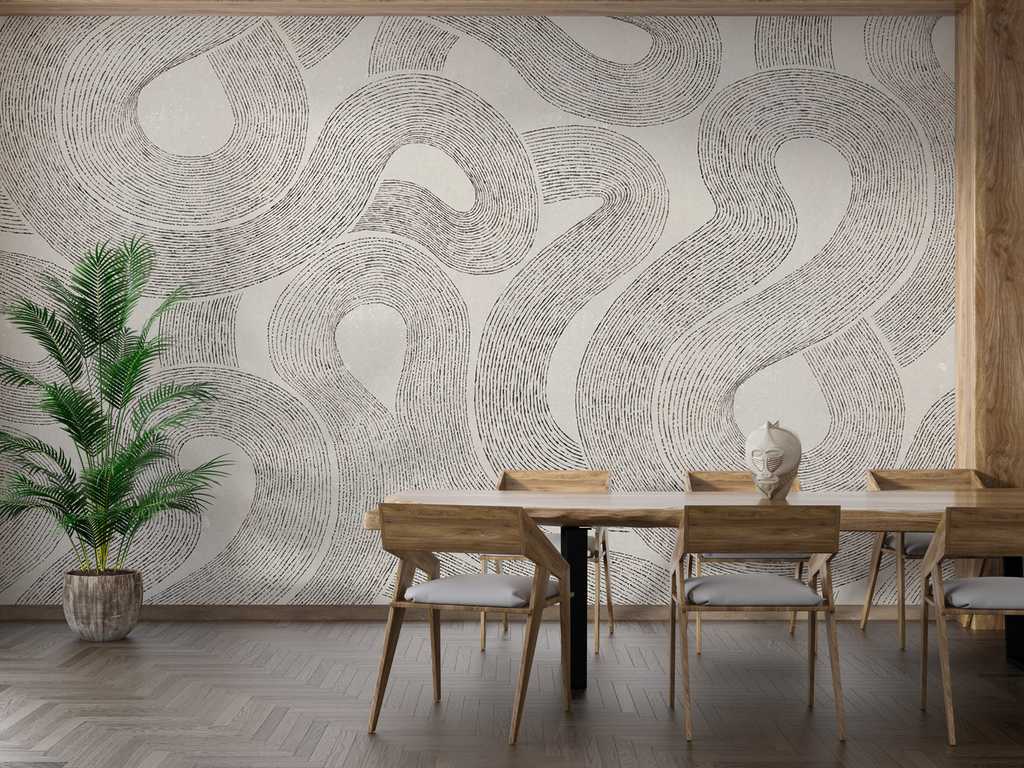 Relaxing Grey Zen Wallpaper for stylish walls