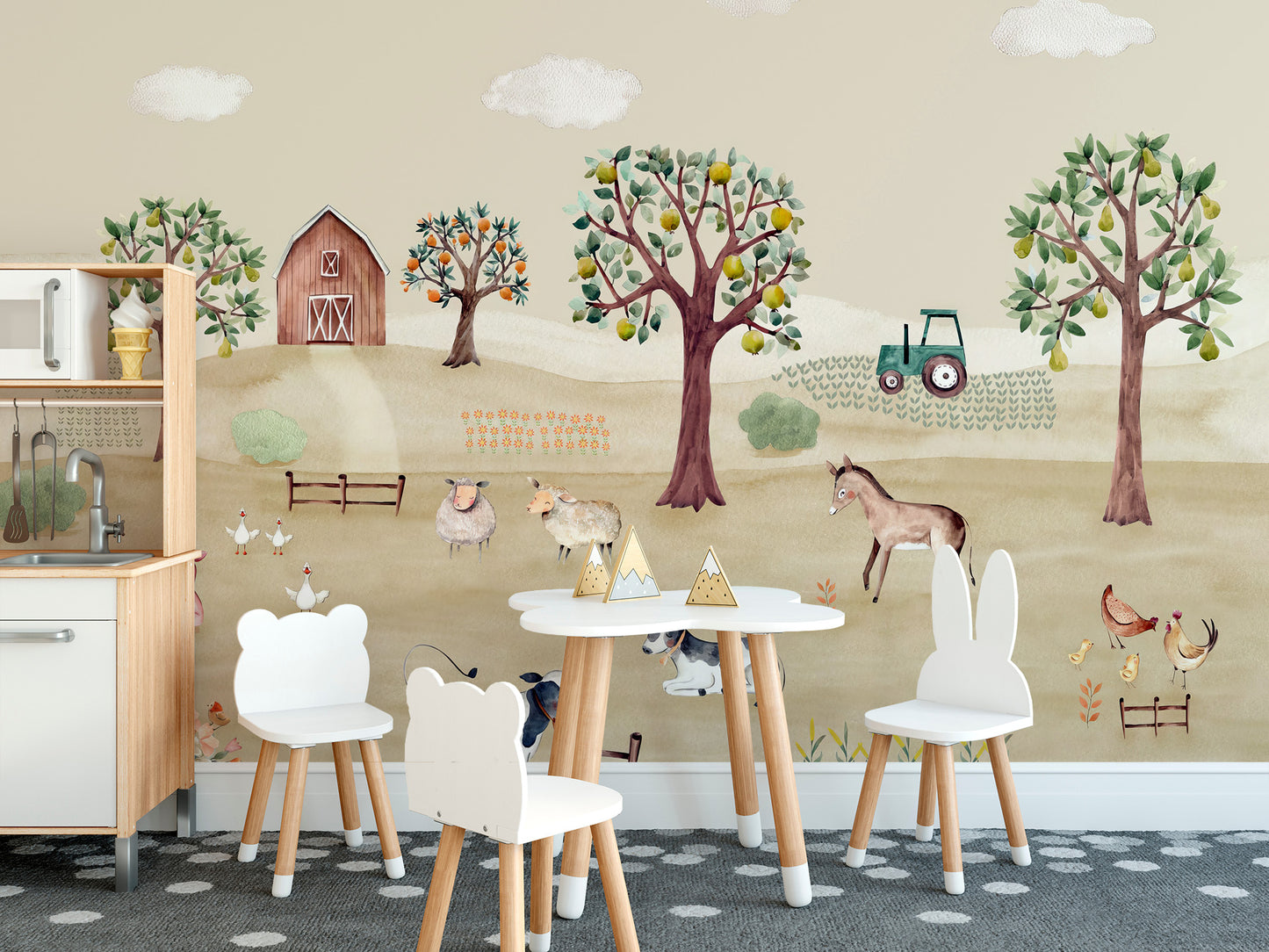 Barnyard Bliss Wall Mural