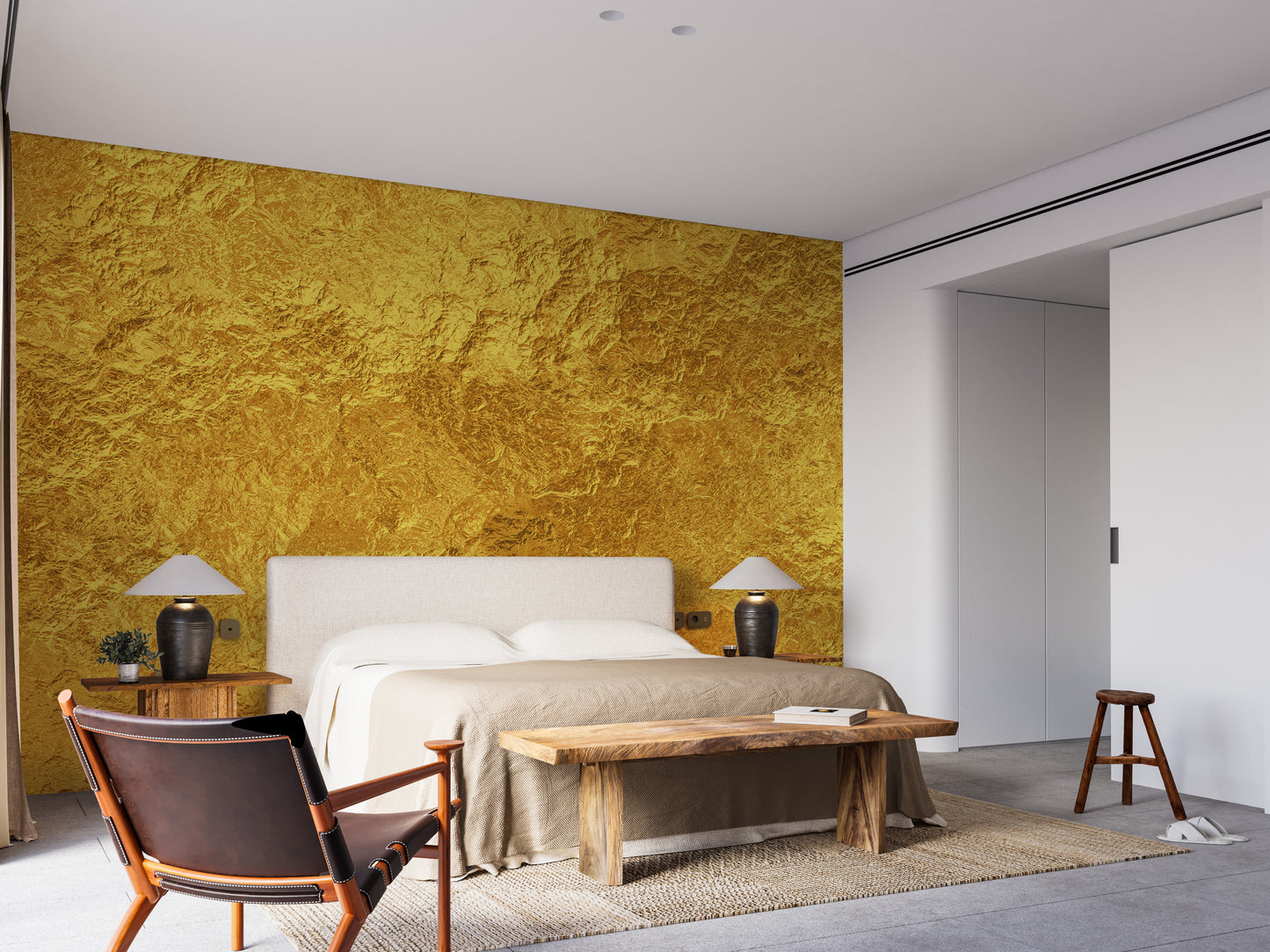 Luxurious Golden Texture Wall Mural