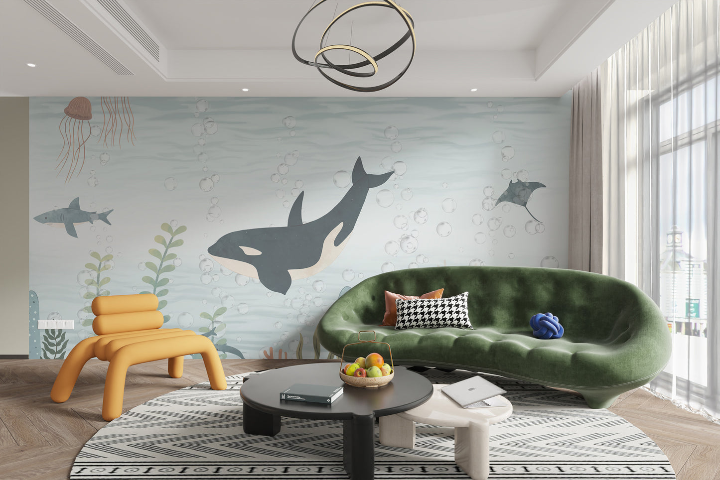 Refresh interiors with Marine Ballet Wallpaper Mural