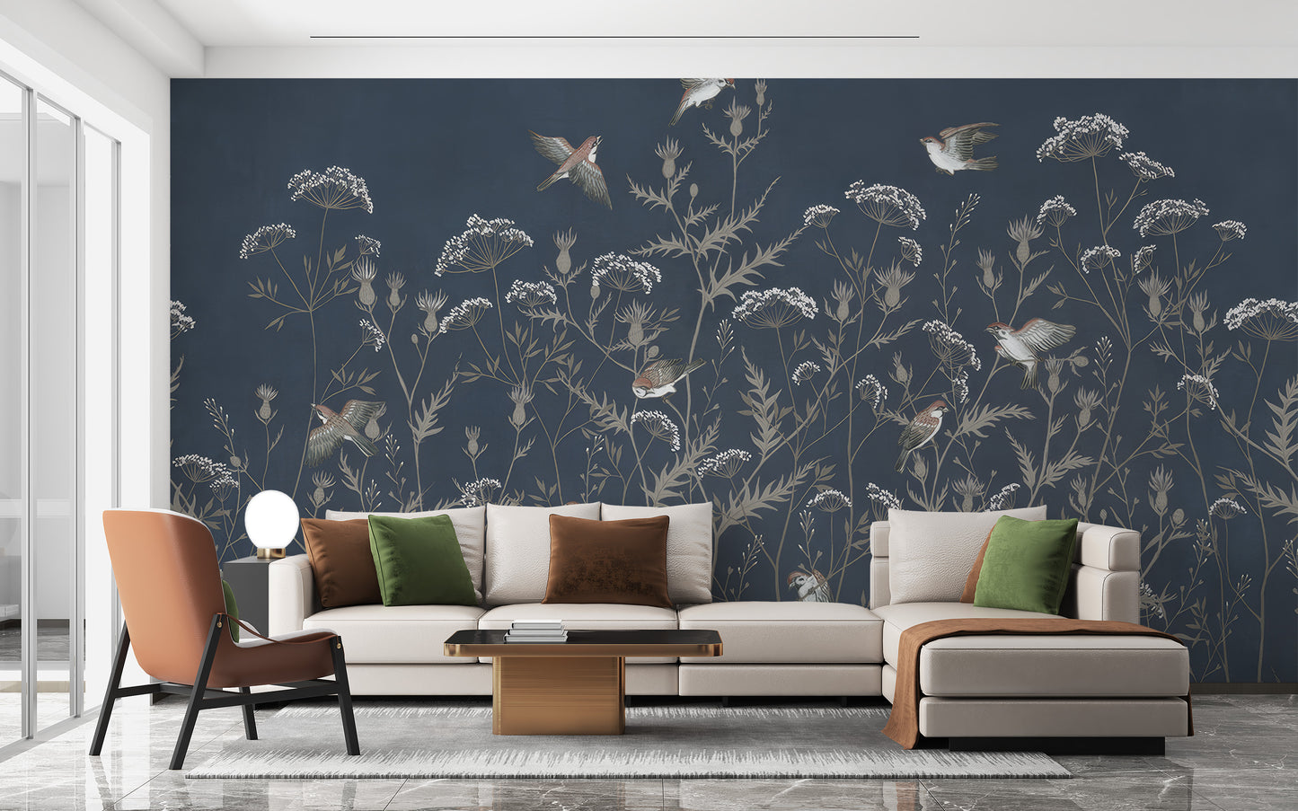 Evening Elegance Aviary Mural