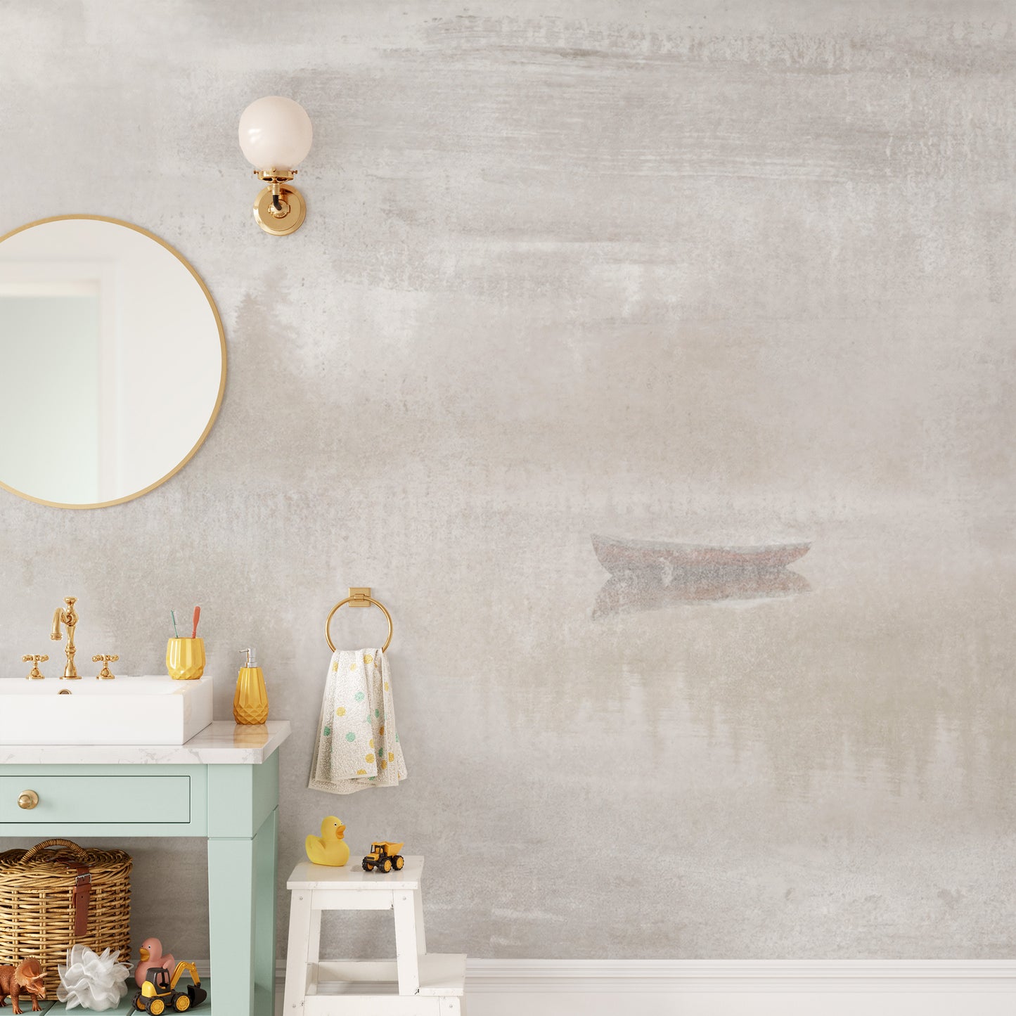 Elegant rustic beige wallpaper for a warm, natural wall finish.
