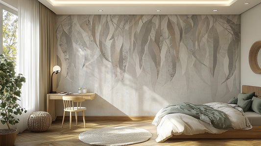 Stylish grunge gleam wall mural design
