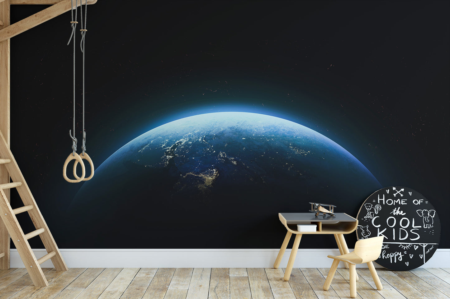 Earth From Space Wall Mural