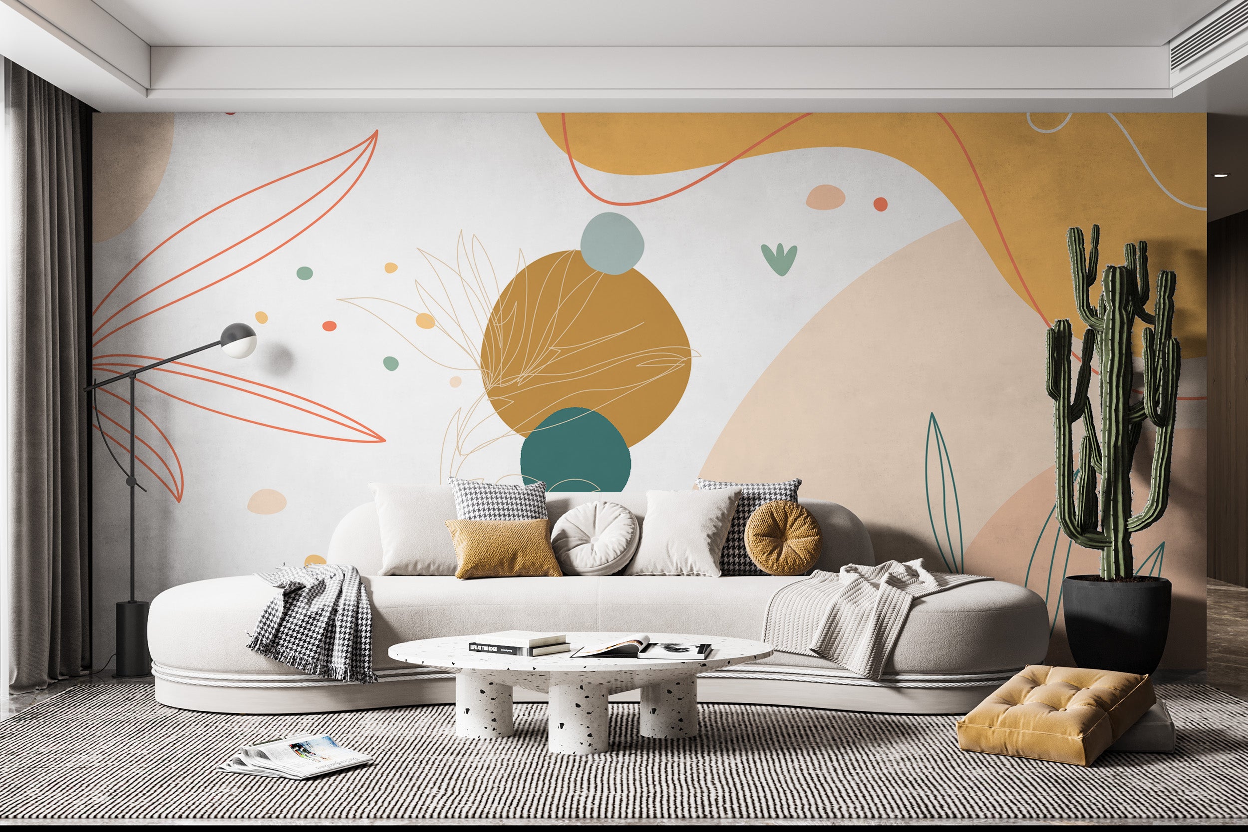 Bold Abstract Aura Array Mural Wallpaper upgrade