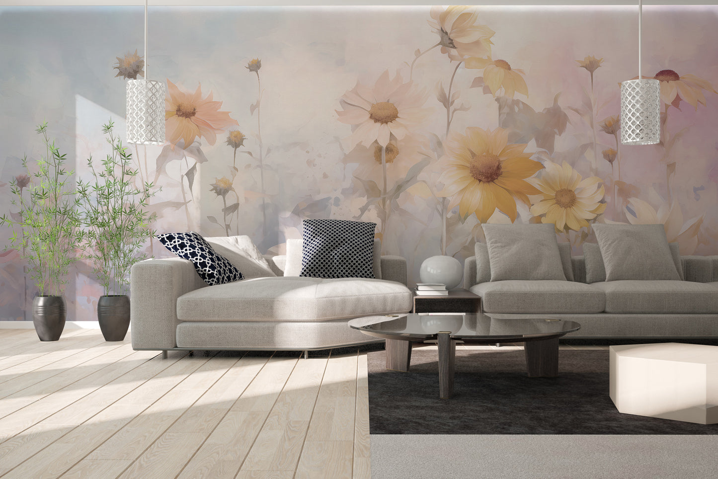 Colorful Marigold Flower Wallpaper Murals