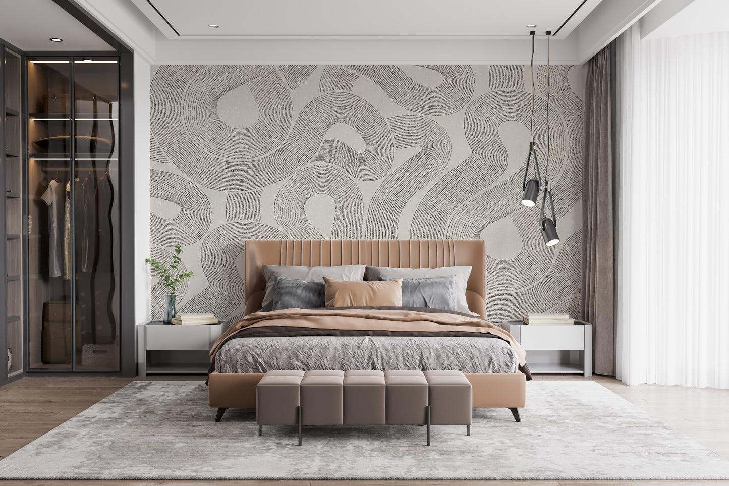 Sophisticated Grey Zen Wallpaper for tranquility