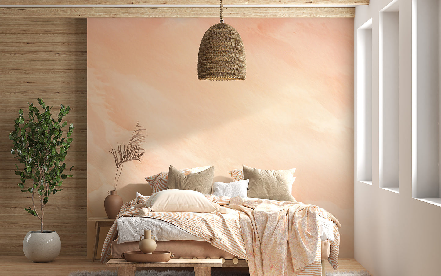 Pantone Peach Fusion Wallpaper Mural