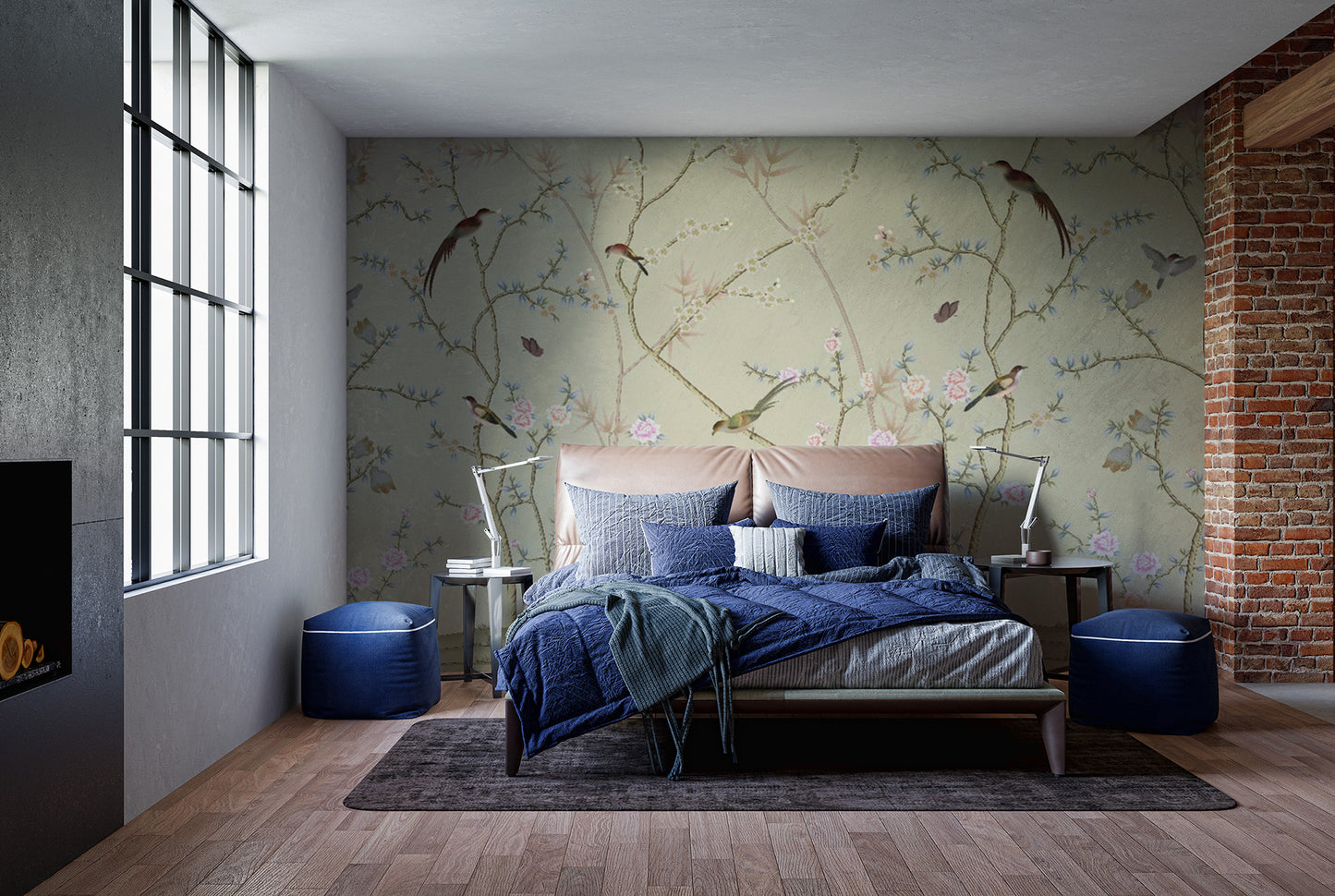 Chinoiseries Birds Wallpaper Murals