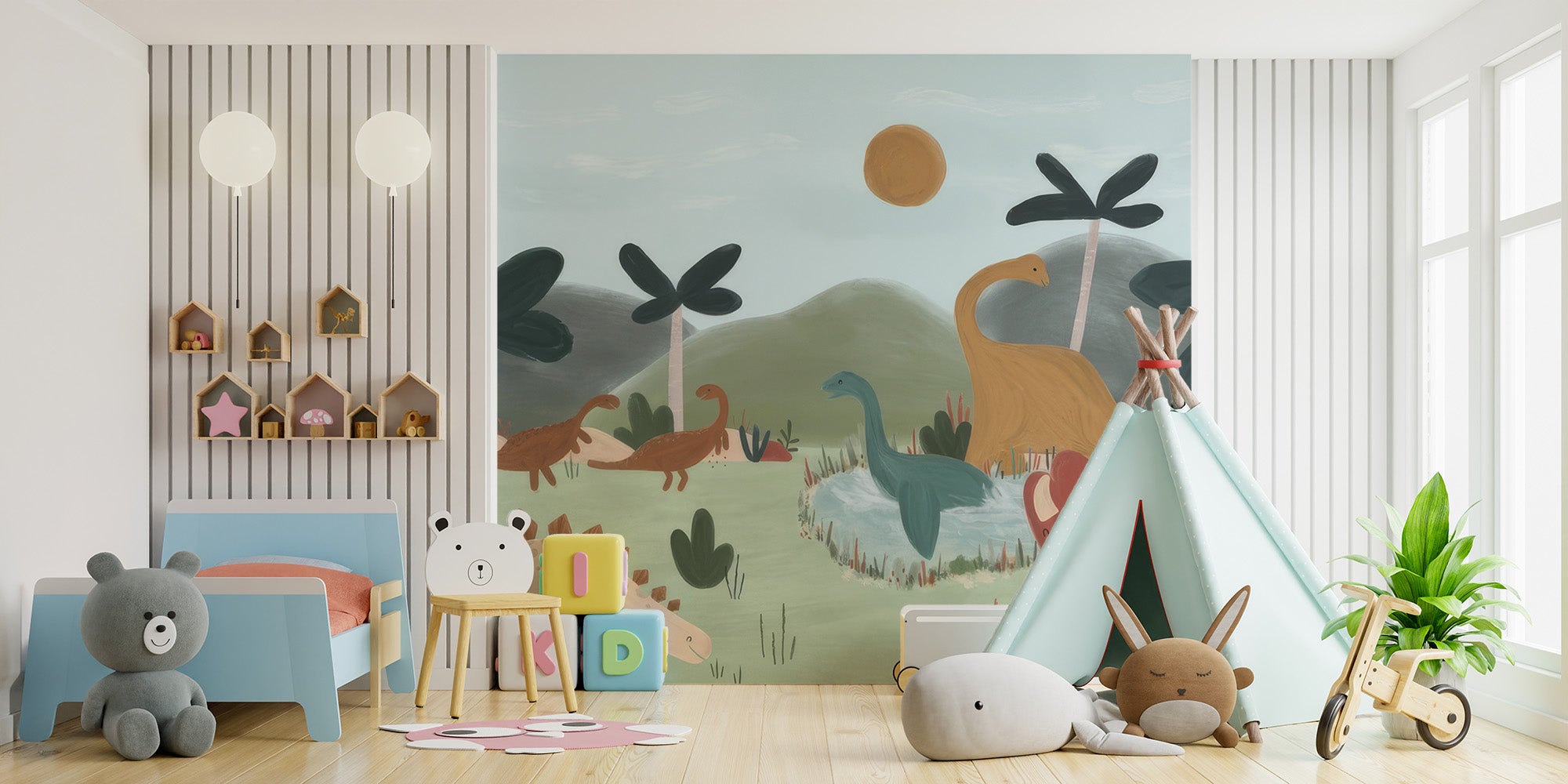 Gentle giants wallpaper mural for kids