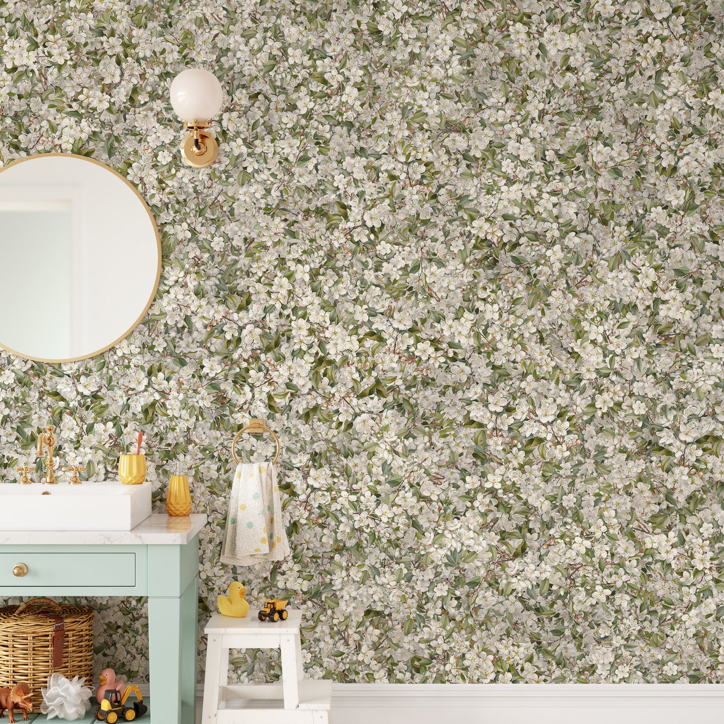 Pear Blossom White Flowers Wallpaper Murals - Giffywalls