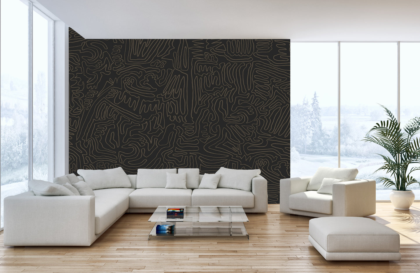 Modern Art Deco Wall Mural