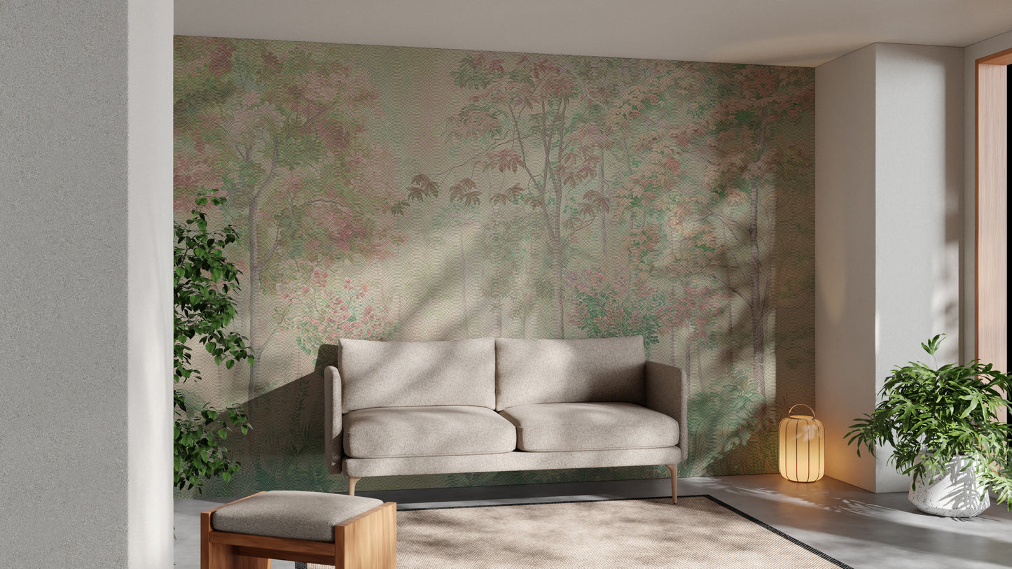 Floral spring serenity wallpaper for fresh, airy spaces