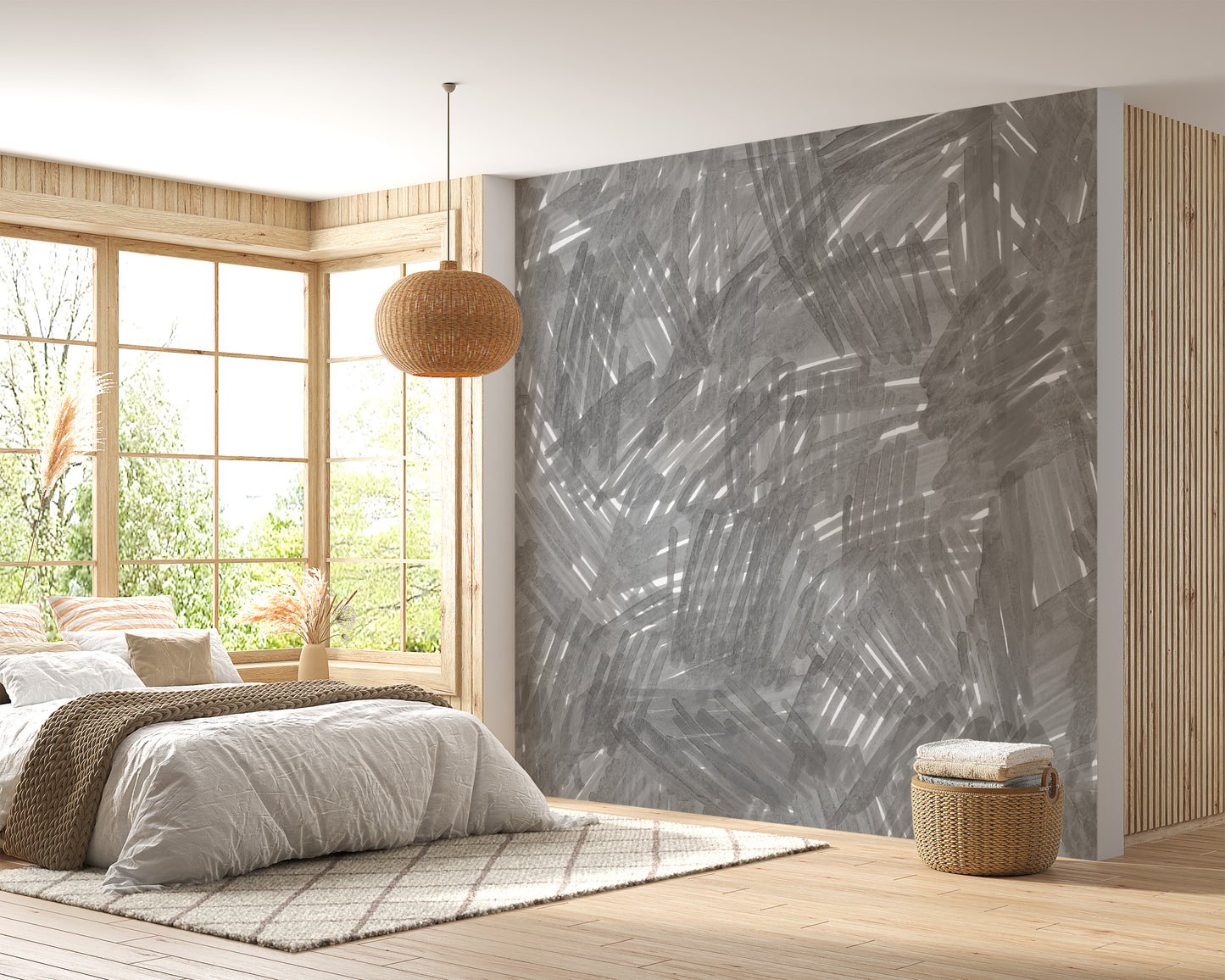 Slate Whispers Artistic Mural