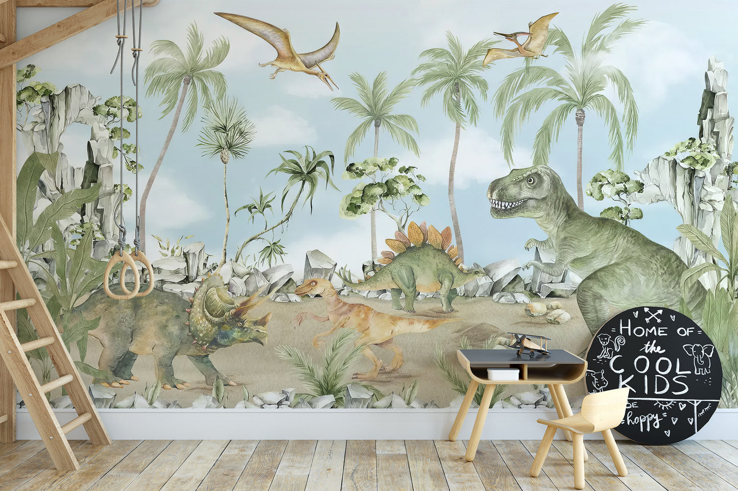 Jurassic Jungle Adventure Mural