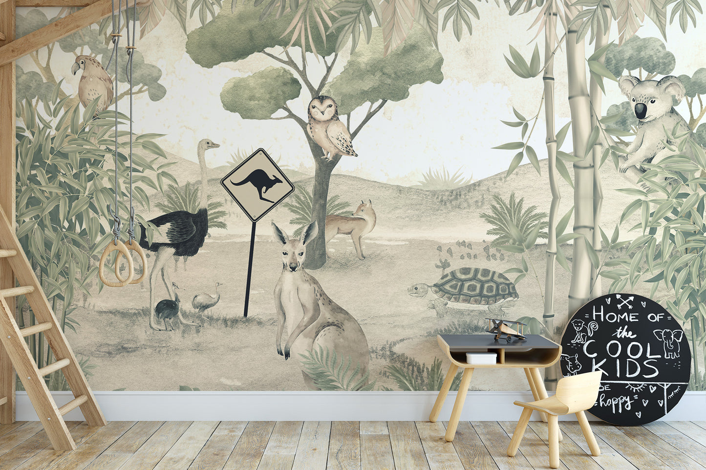 Aussie Fauna Fantasy Mural