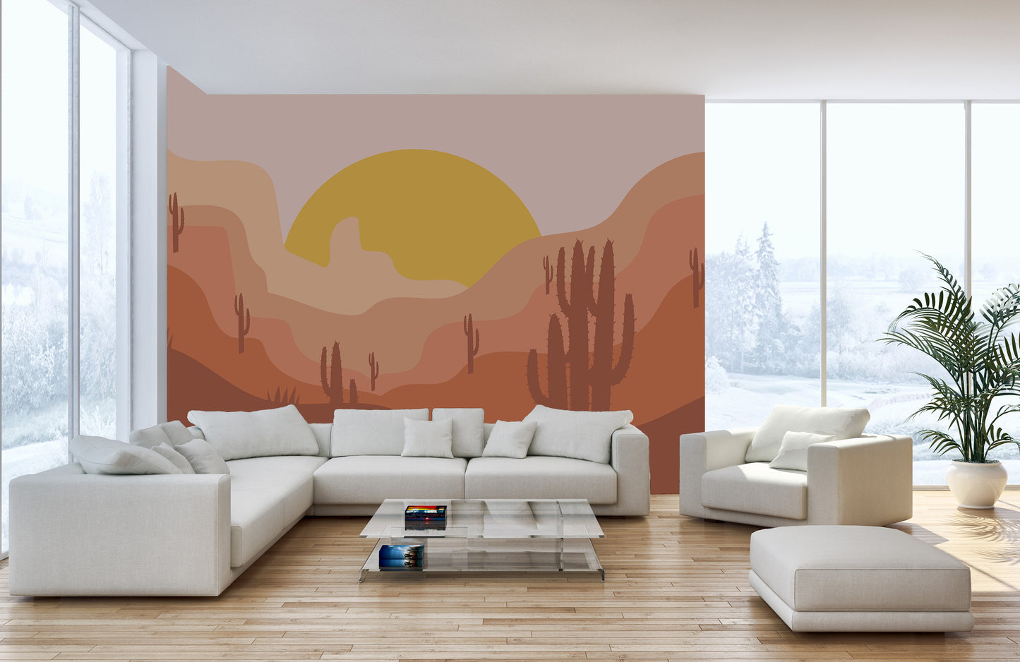 Desert Landscape Wallpaper Mural