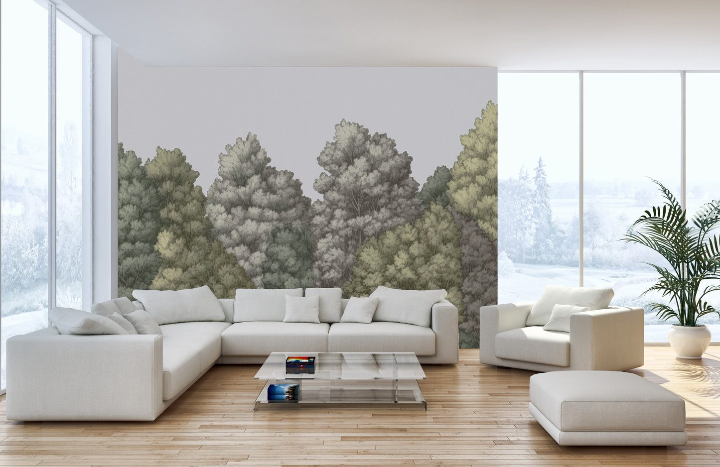 Painted Forest Wallpaper Mural