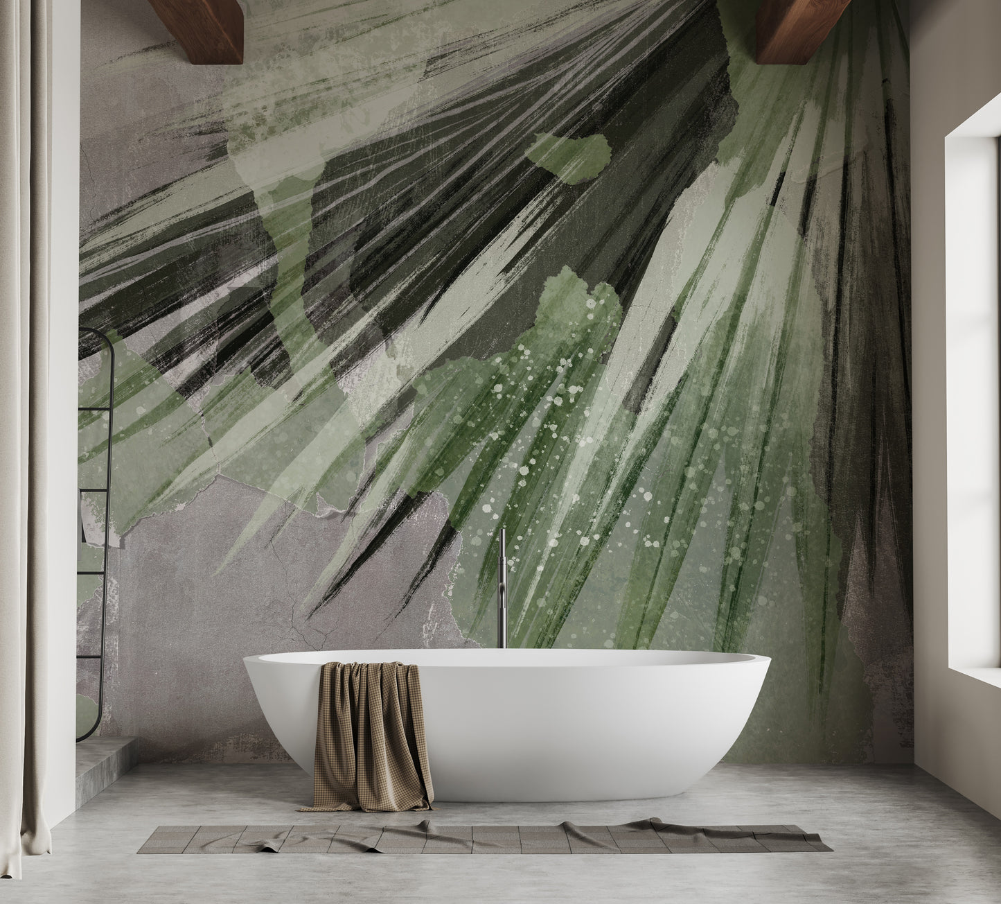 Exotic Tropical Leaf Wall Mural