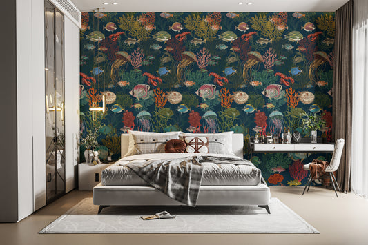 Enchanting Marine Life Wallpaper Mural
