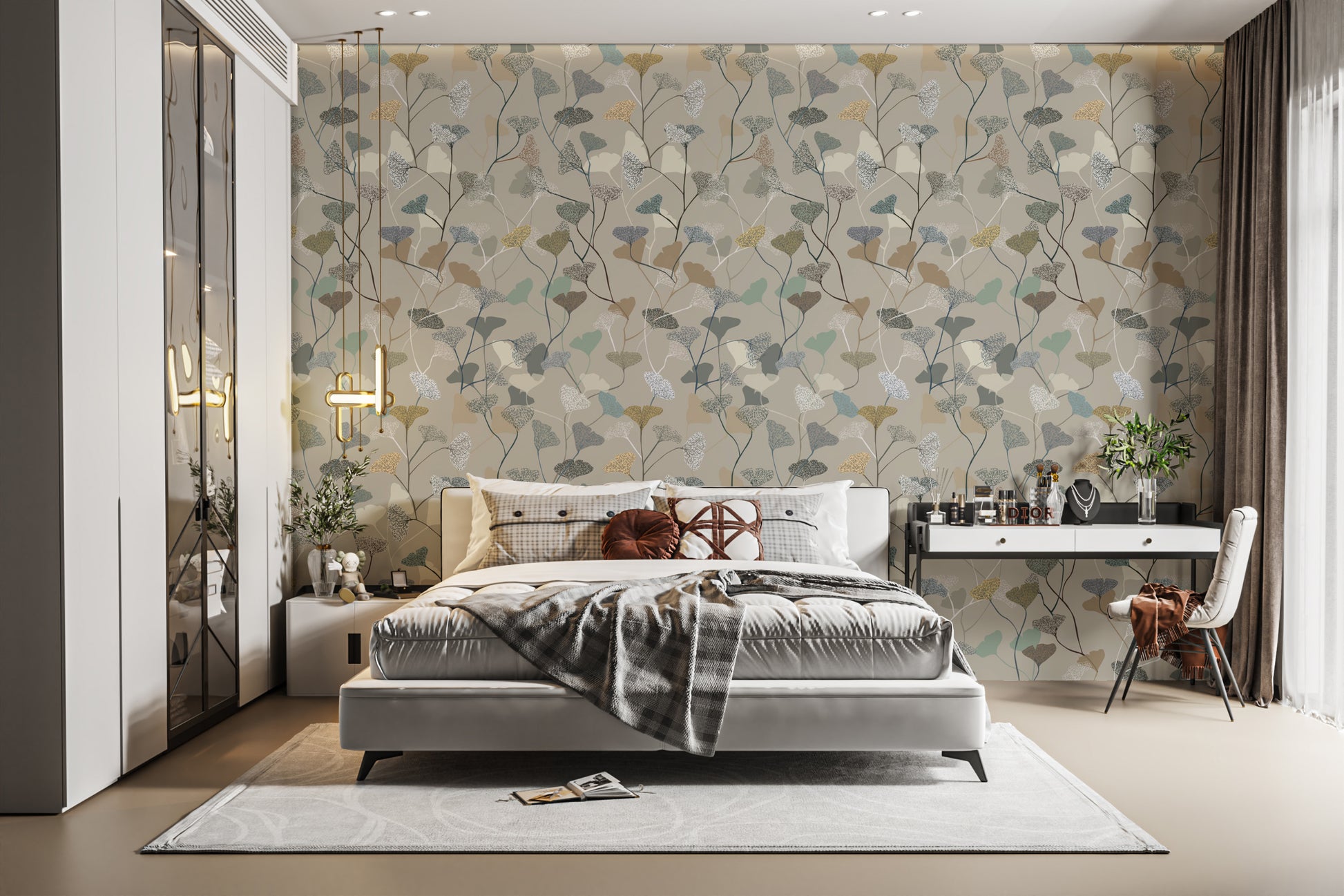 Botanic grace wallpaper for natural-inspired decor