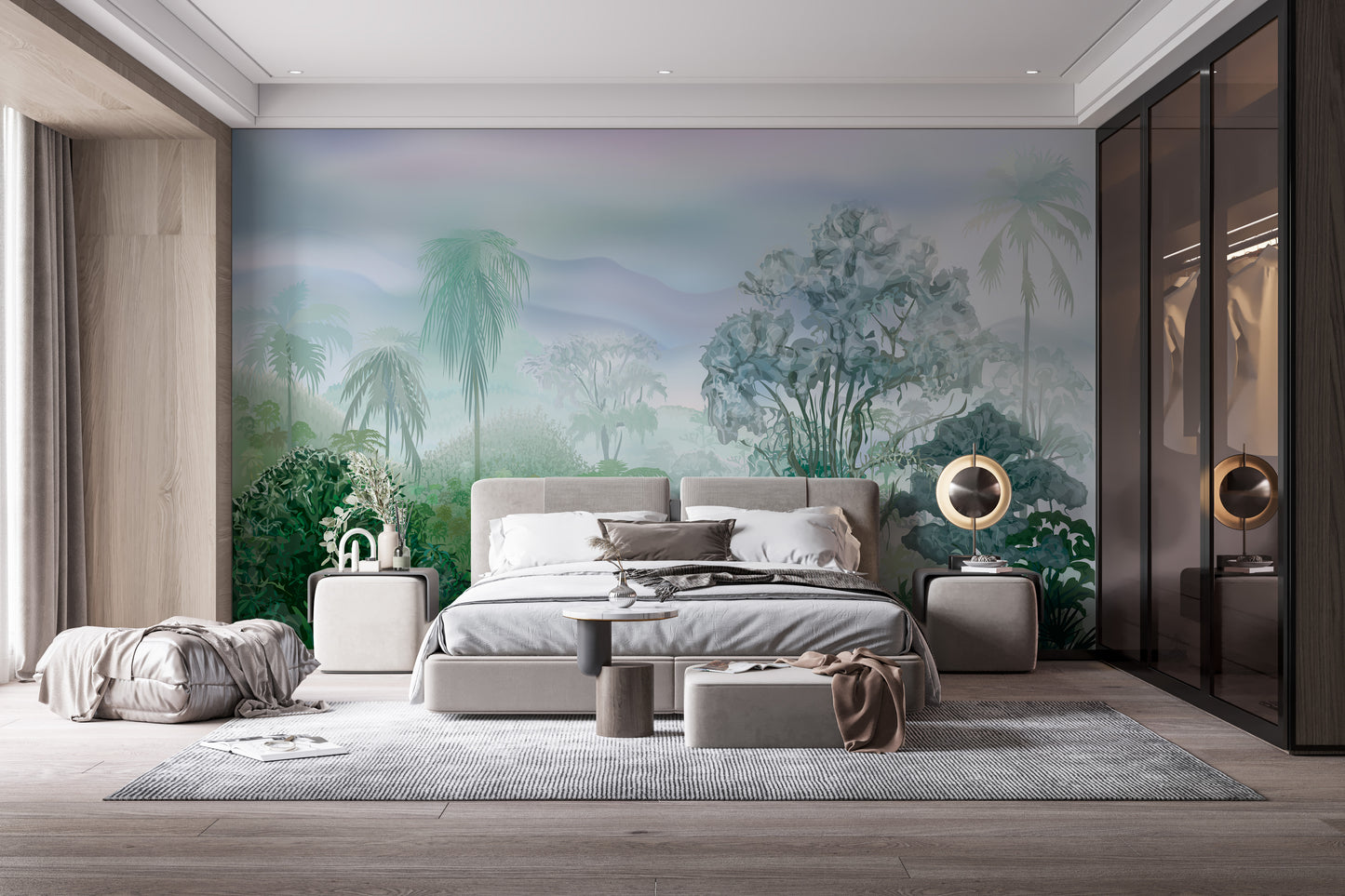 Green Tropical Rainforest Wallpaper Murals