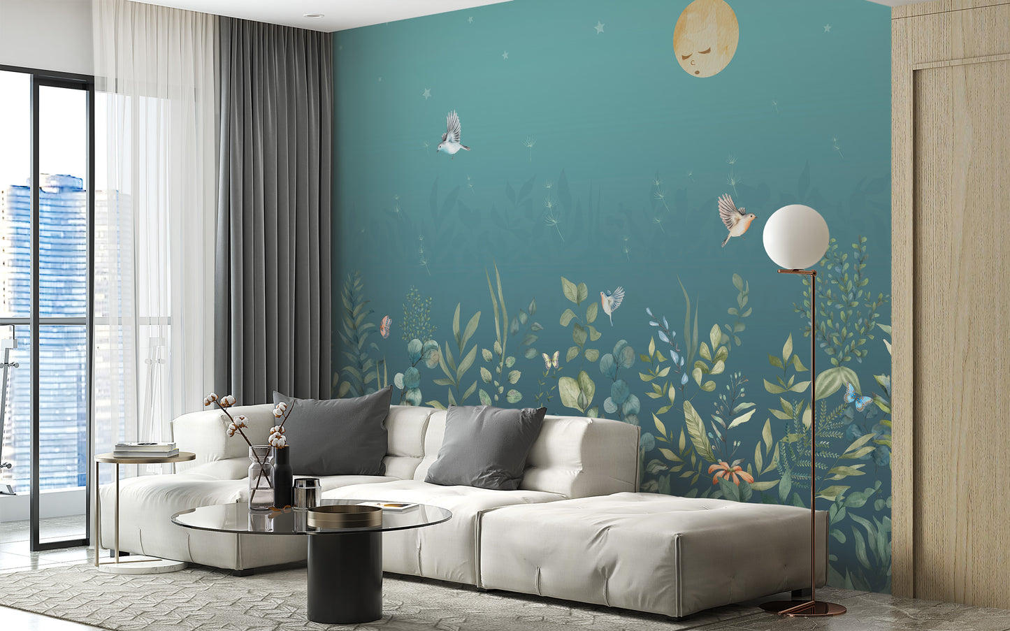 Twilight Flutters Wall Mural