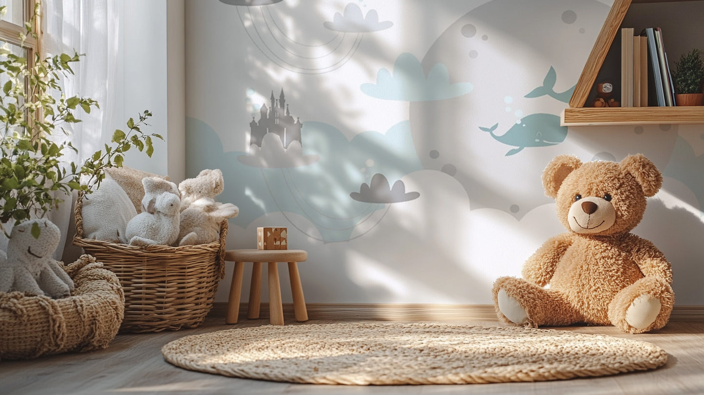 Cute Baby Room Wallpaper Mural