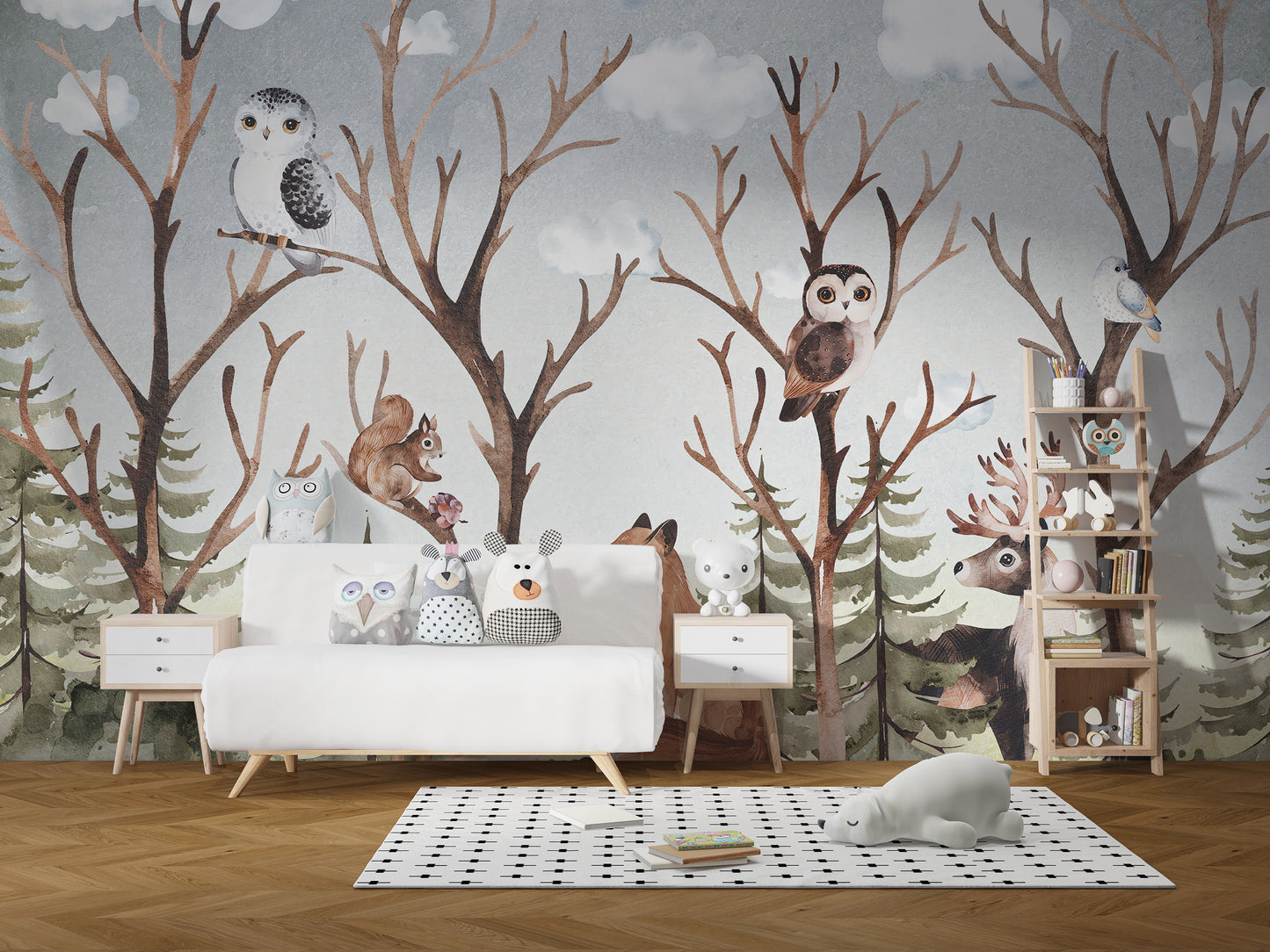 Forest Fall Kids Room Wallpaper Mural