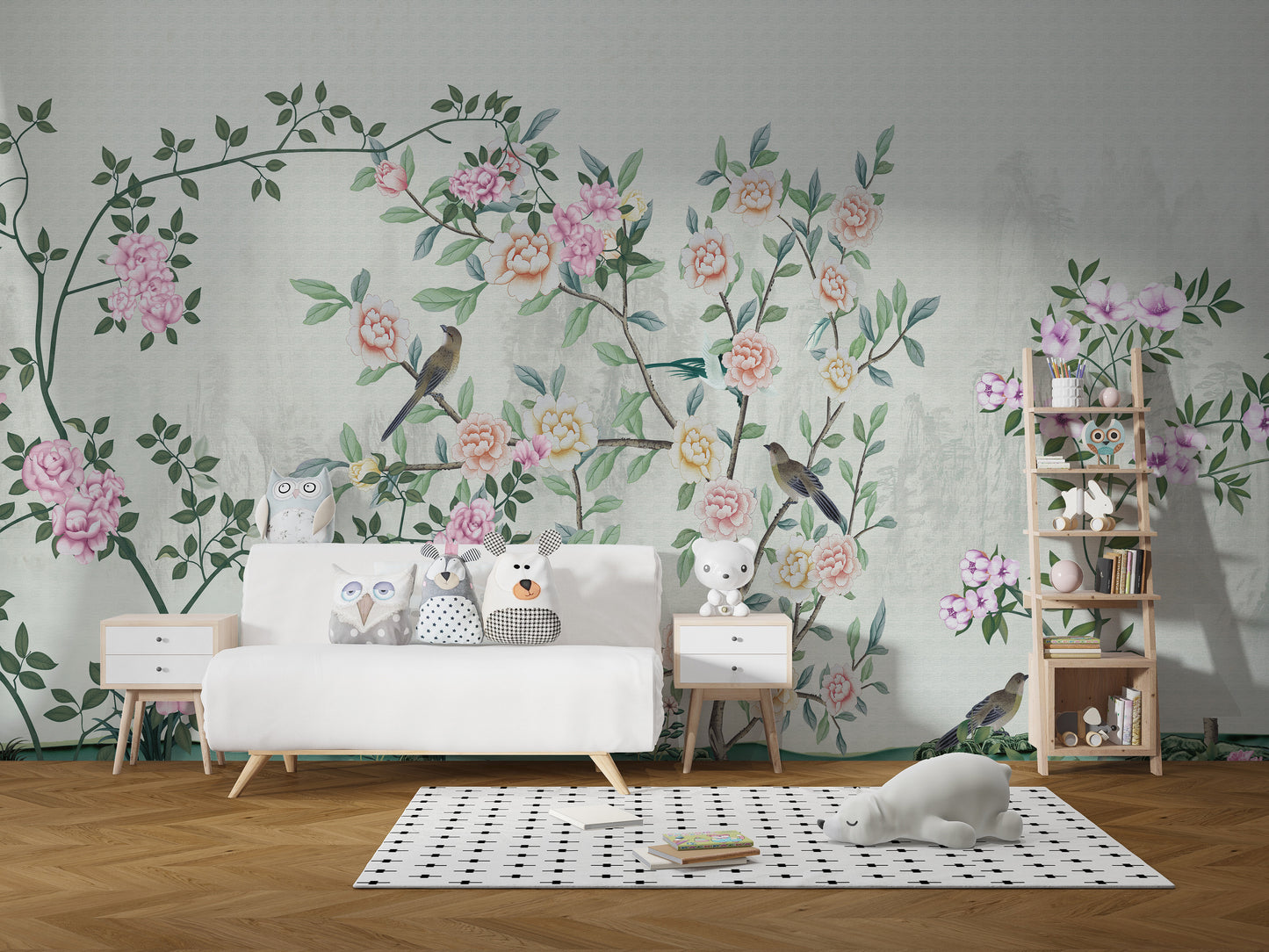 Garden Flowers Based Wallpaper Murals