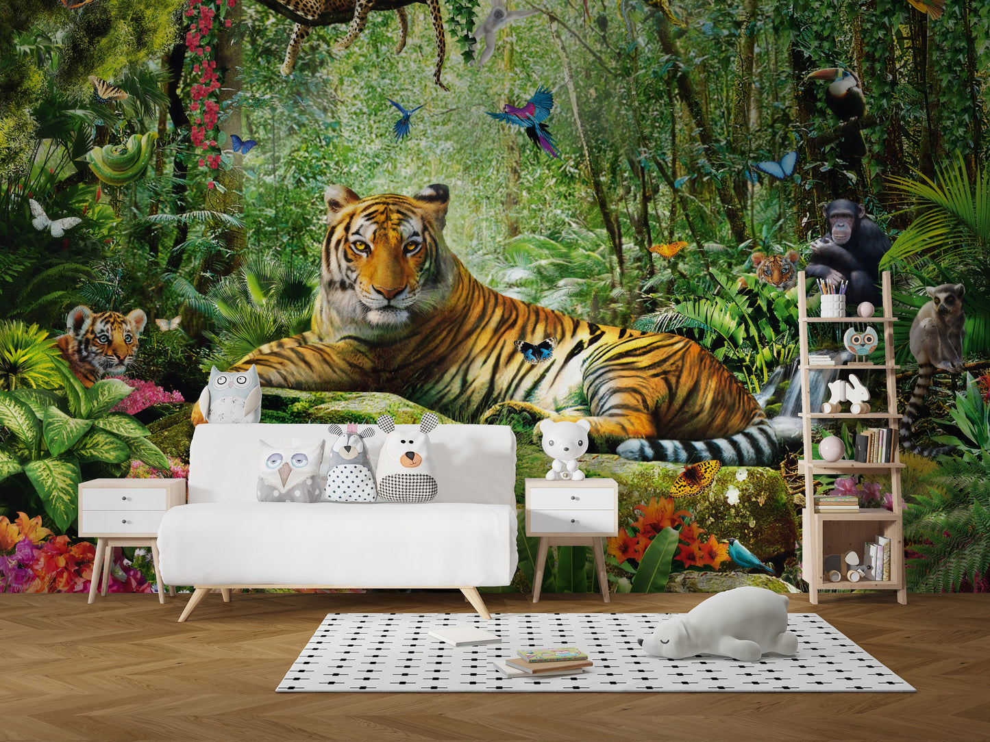 Royal Tiger View Of Jungle Wallpaper Murals