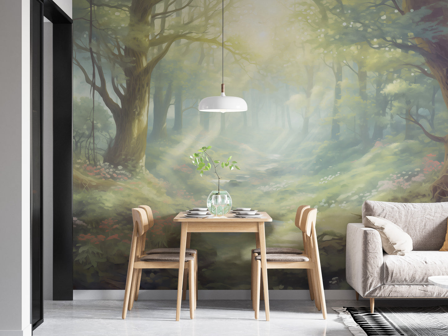 Sunset Forest Wallpaper Murals