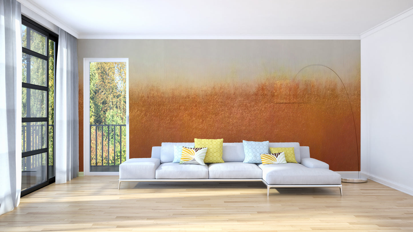 Rustic Orange Wallpaper Mural