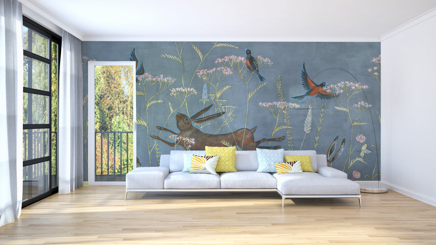 Nature-inspired twilight wallpaper design