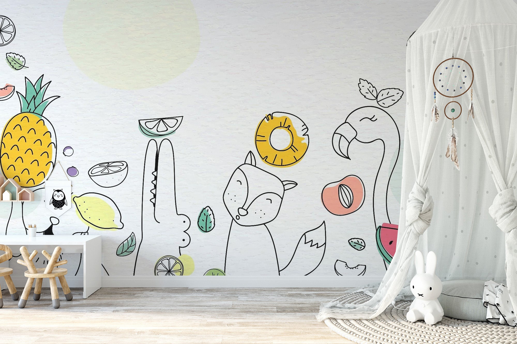 Fruity Kids Wallpaper Mural - Giffywalls