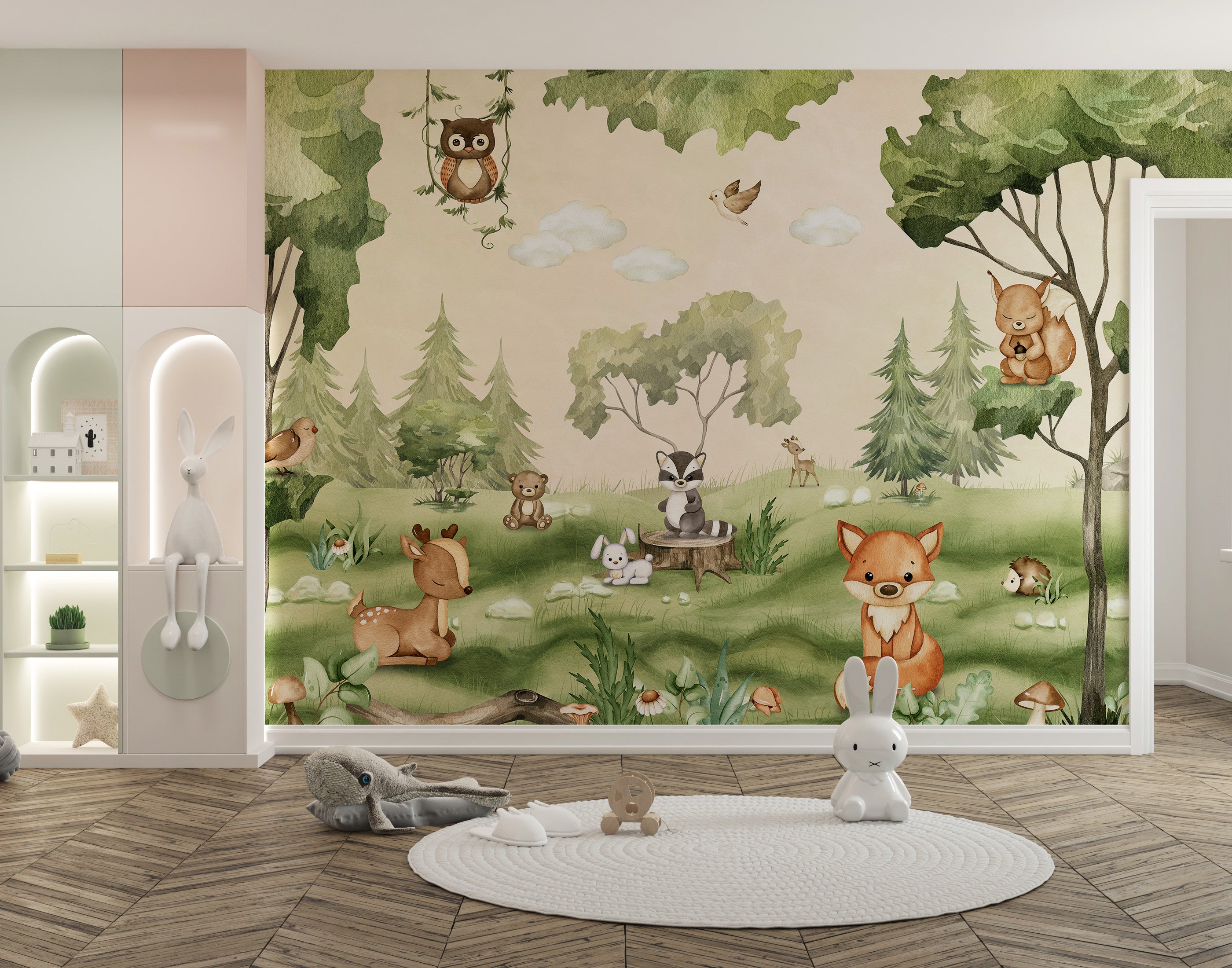 Woodland Joy Wallpaper Mural for kids