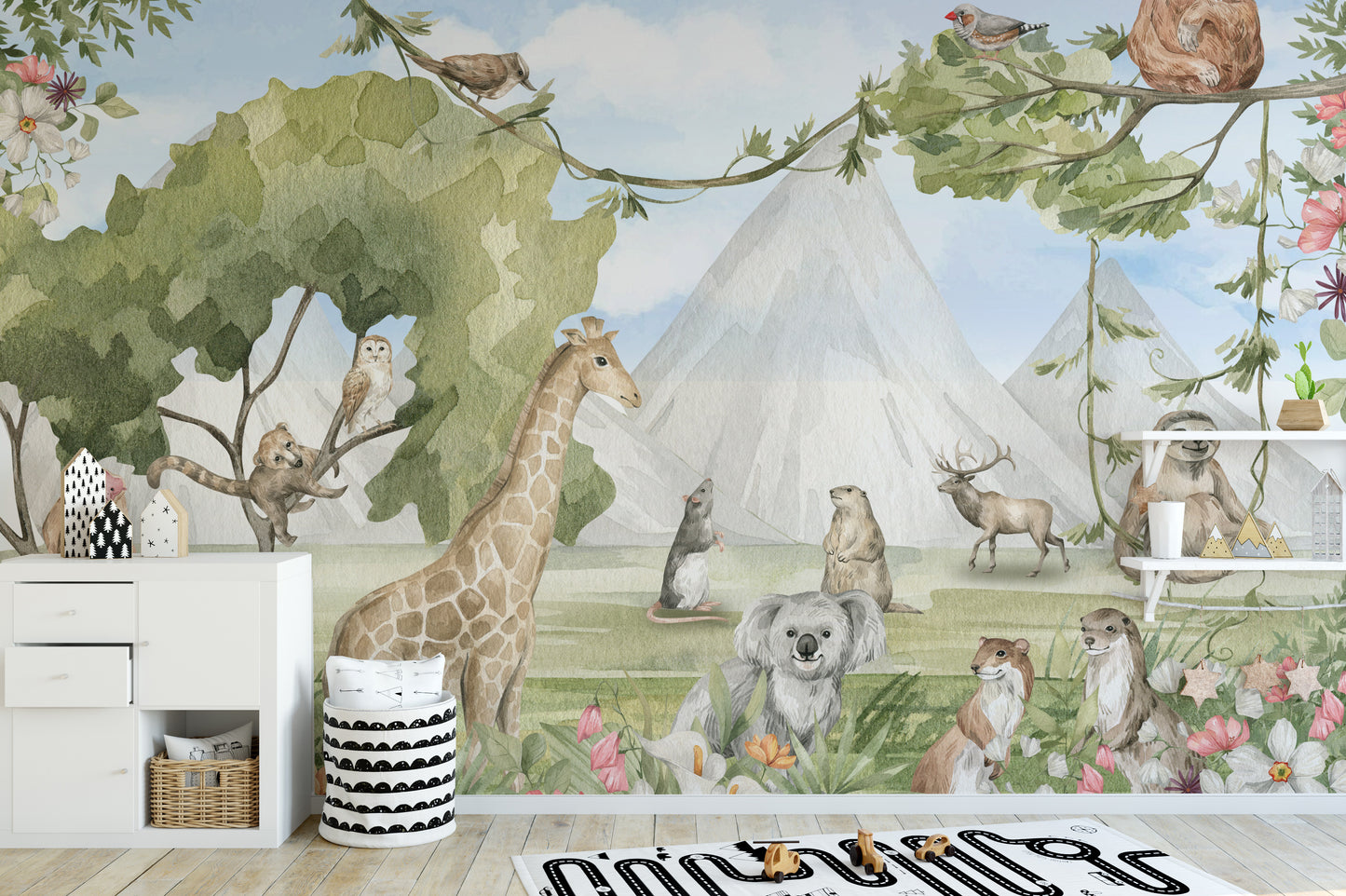 Pastoral Paradise Wall Mural wallpaper for walls