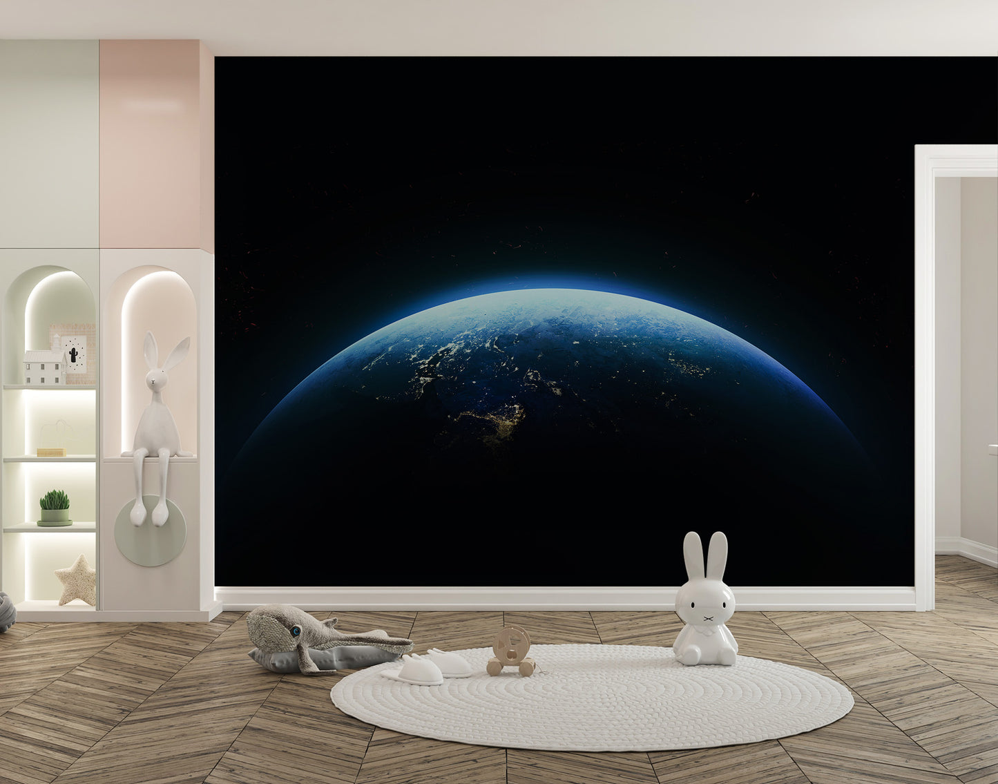 Earth From Space Wall Mural