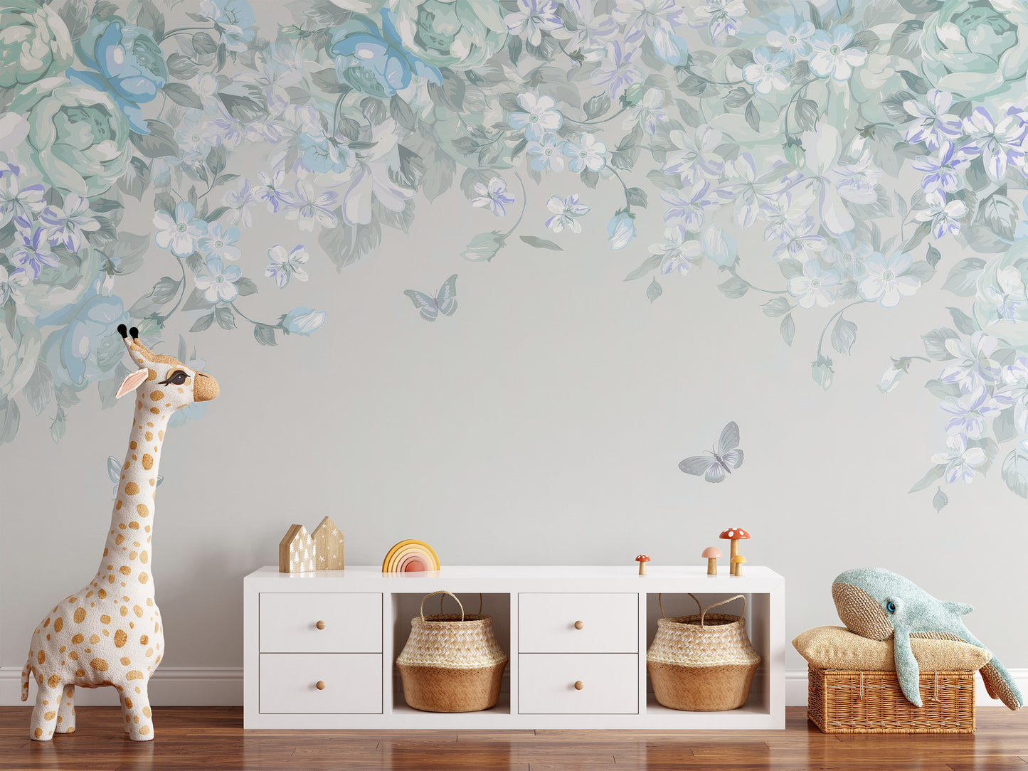 Butterfly Garden Wall Mural