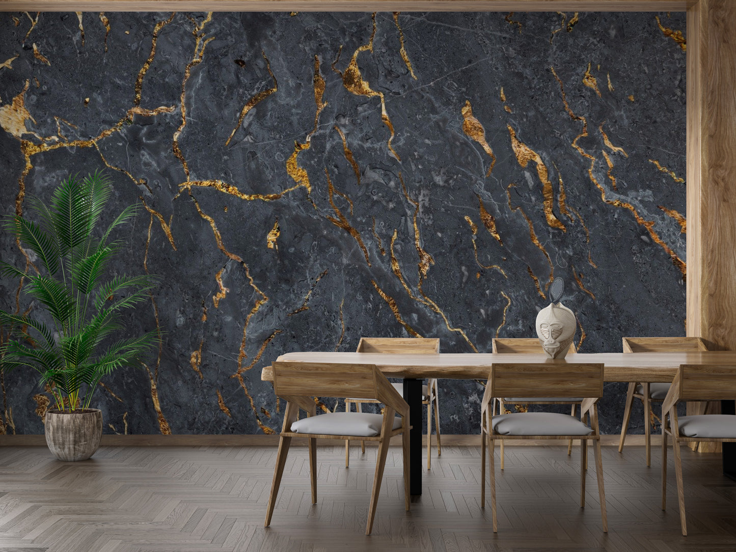 Black Marble Wallpaper Mural