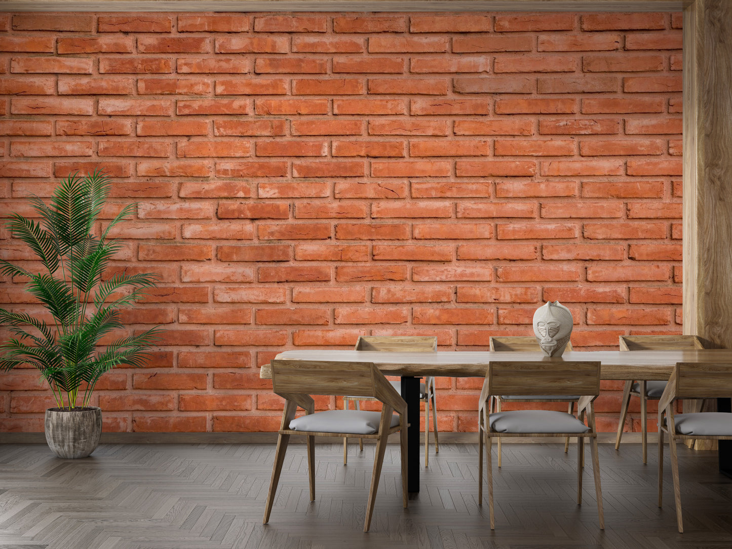 Red Bricks Wallpaper Mural