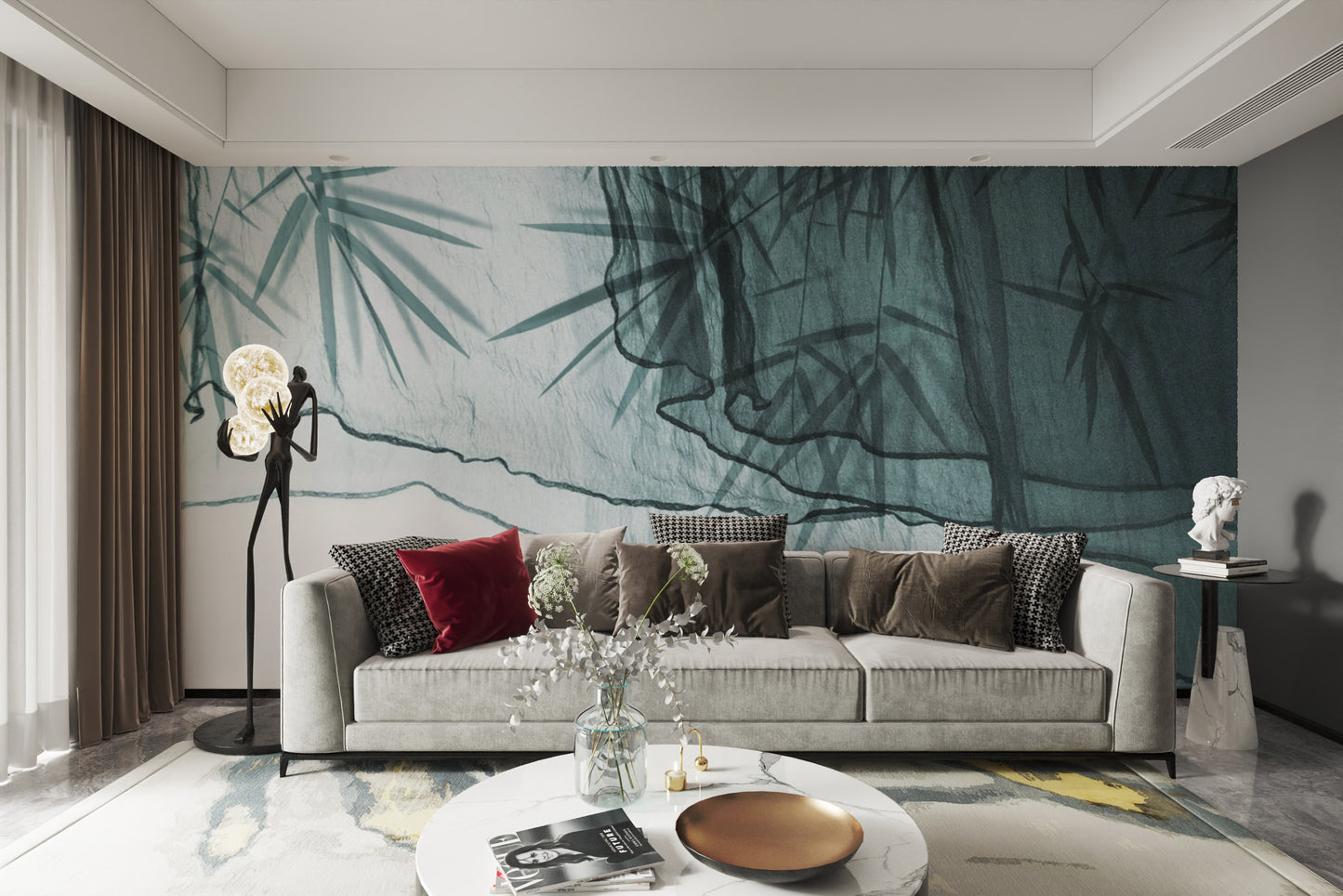 Soft and refined Transparent Elegance mural for chic decor