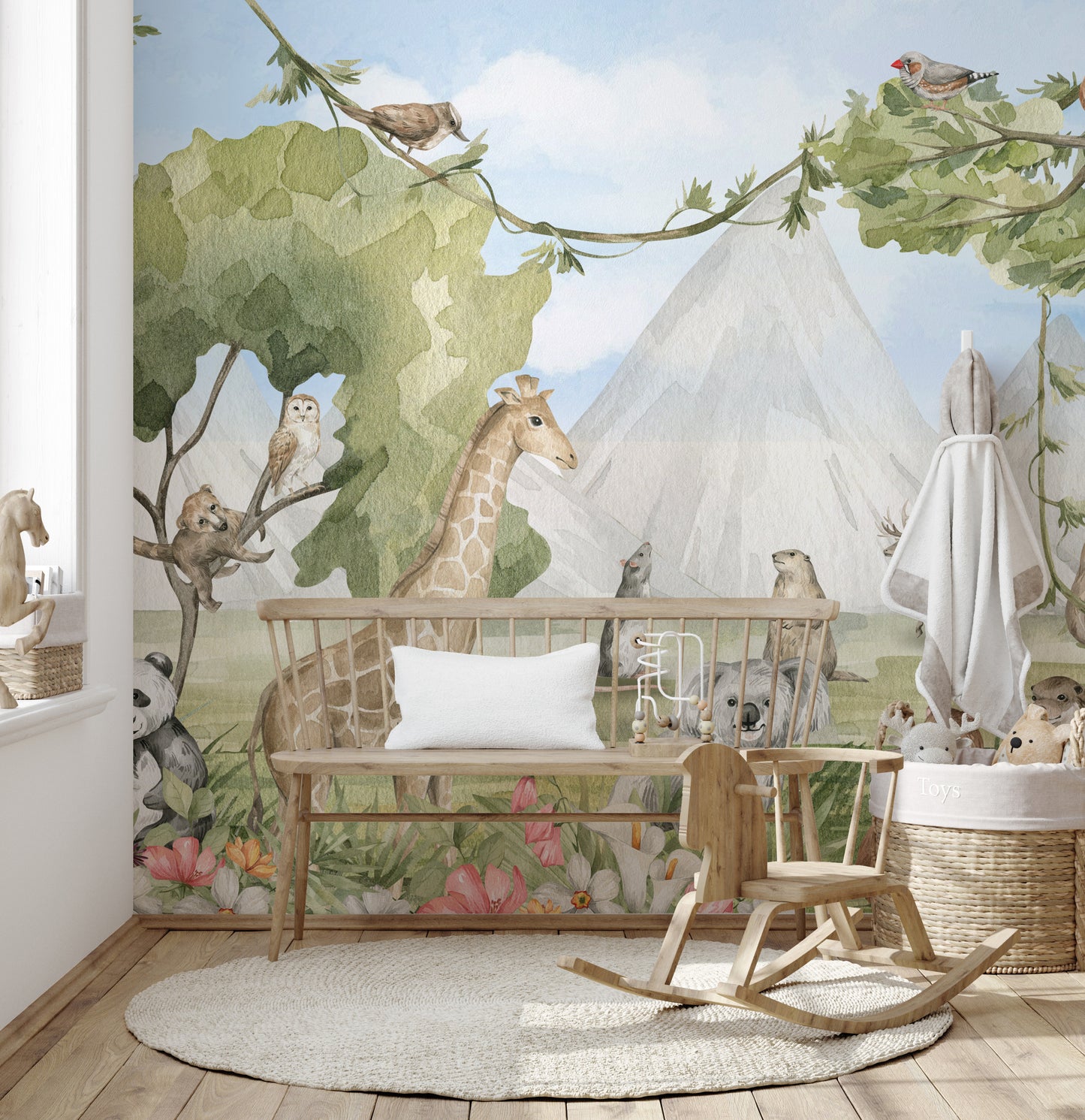 Pastoral Paradise Wall Mural removable wallpaper