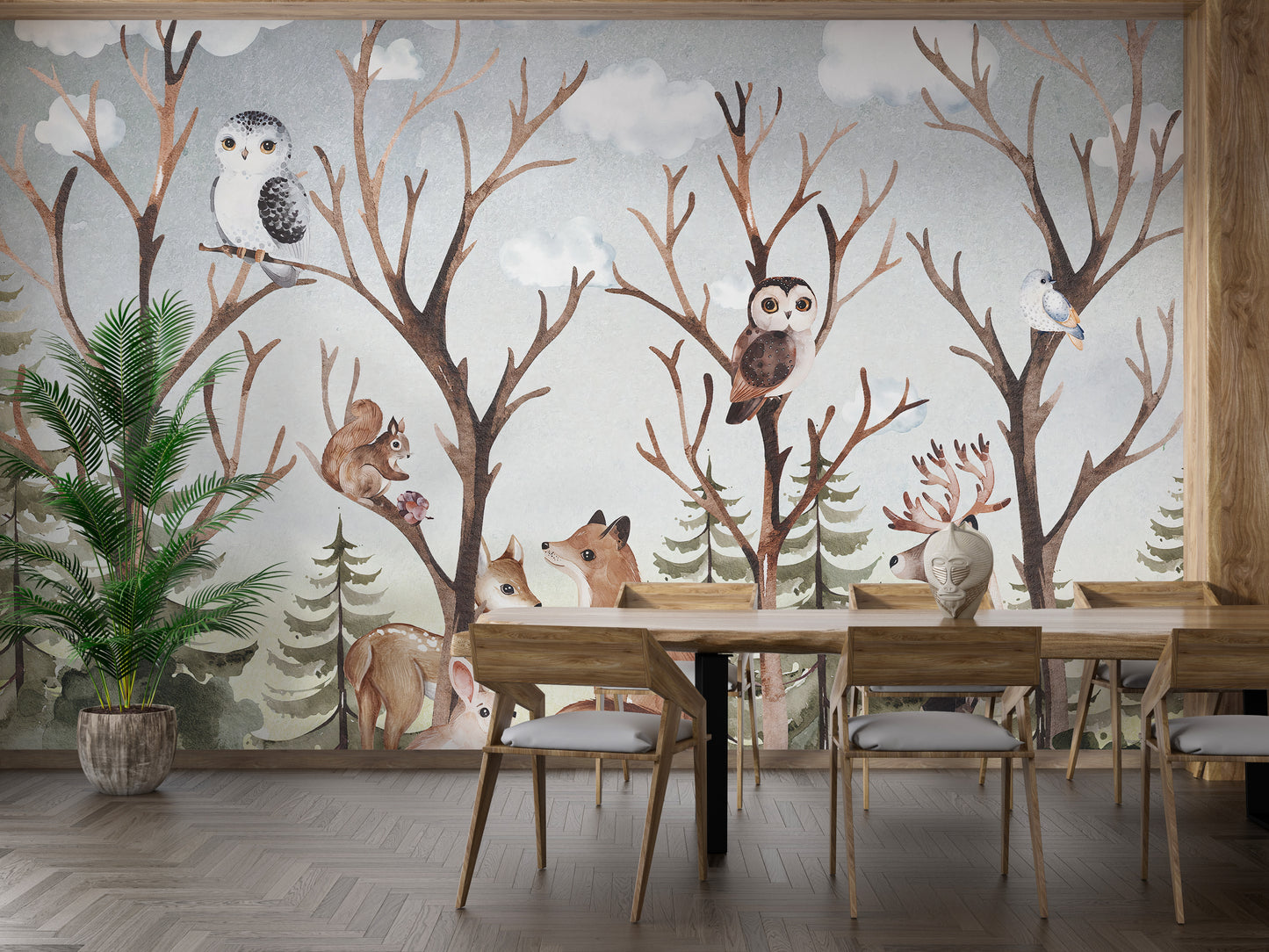 Forest Fall Kids Room Wallpaper Mural