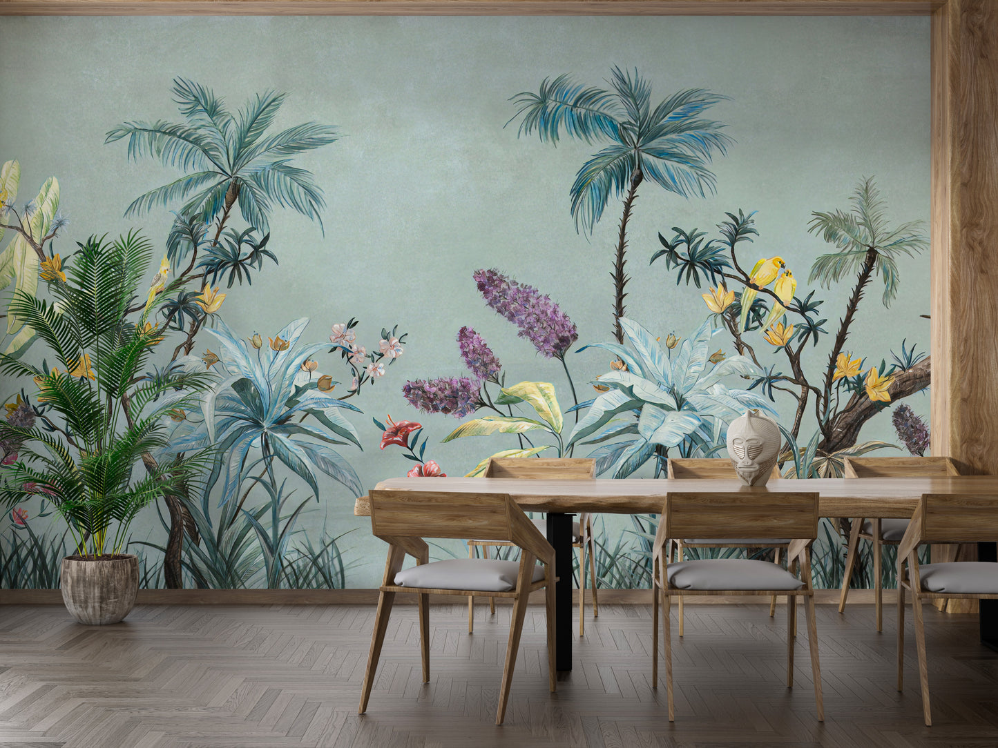 Designer Colorful Flowers design Wallpaper Murals