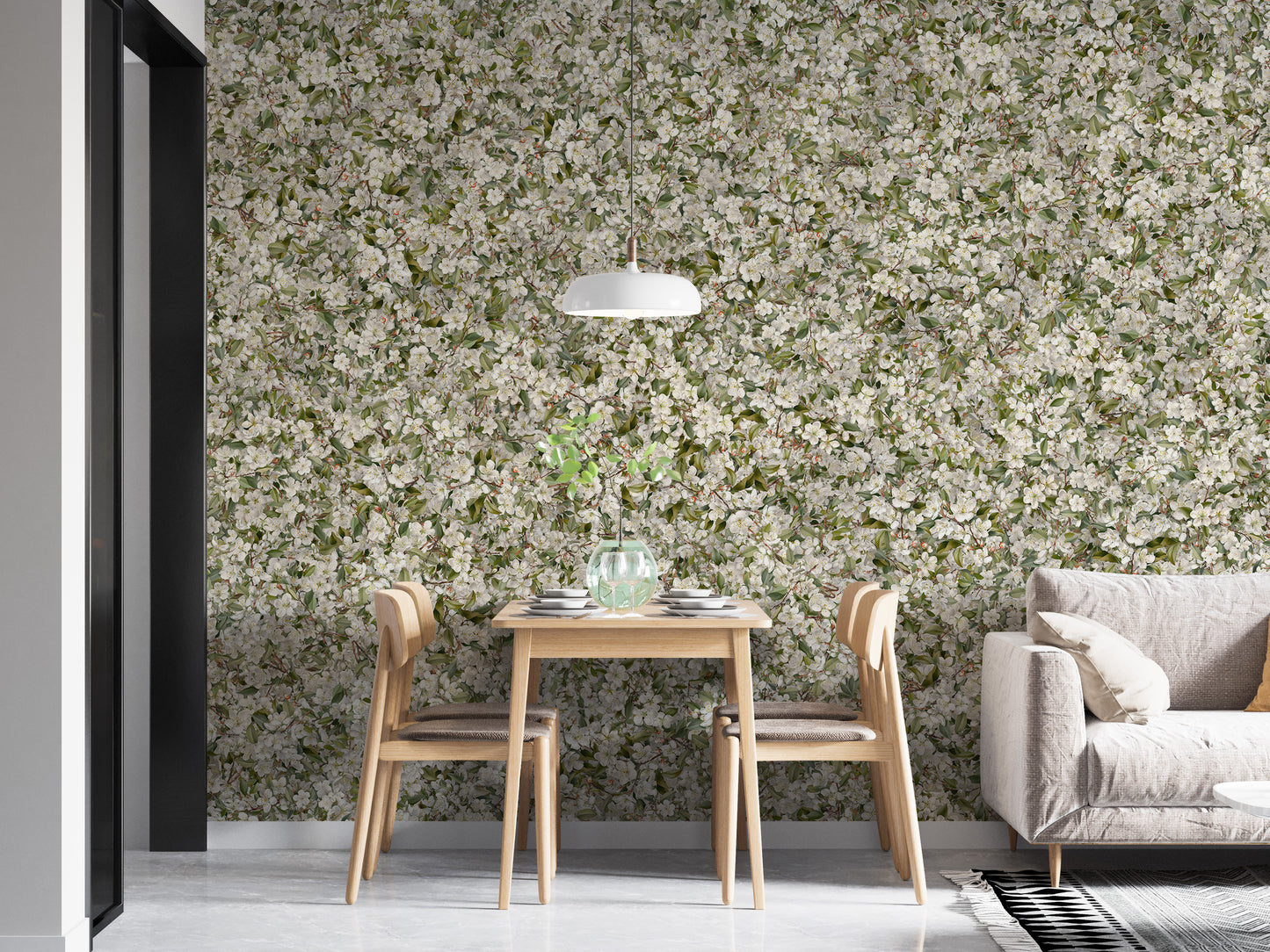 Pear Blossom White Flowers Wallpaper Murals - Giffywalls