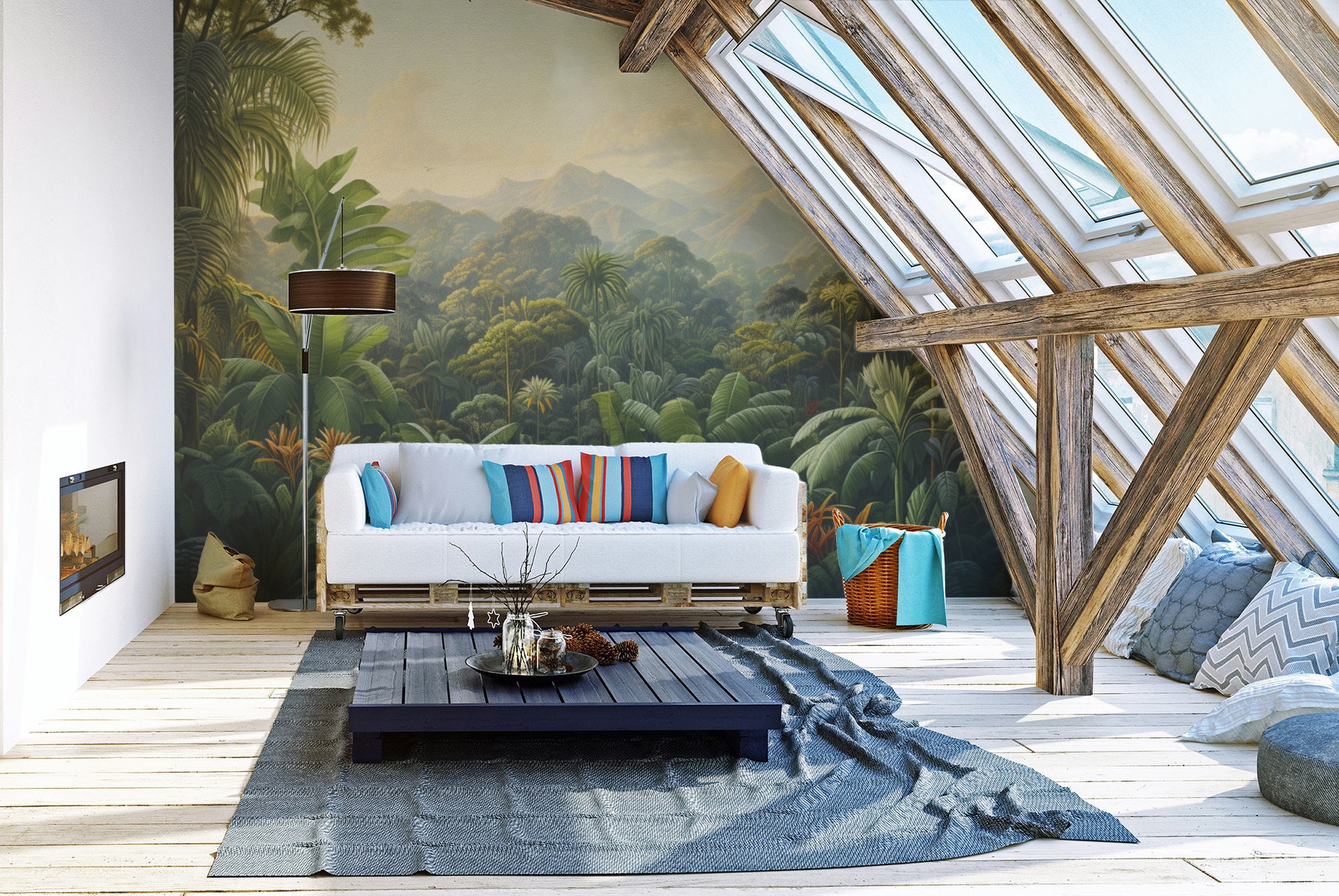 Serenity in the Rainforest Wall Mural
